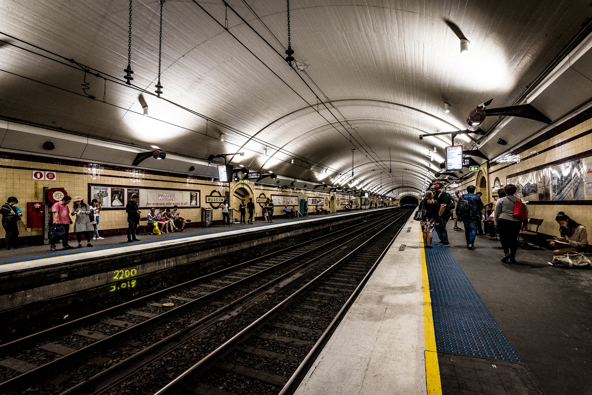 Tokina AT-X 17-35mm F4 Pro FX sample photo. Museum station - sydney photography