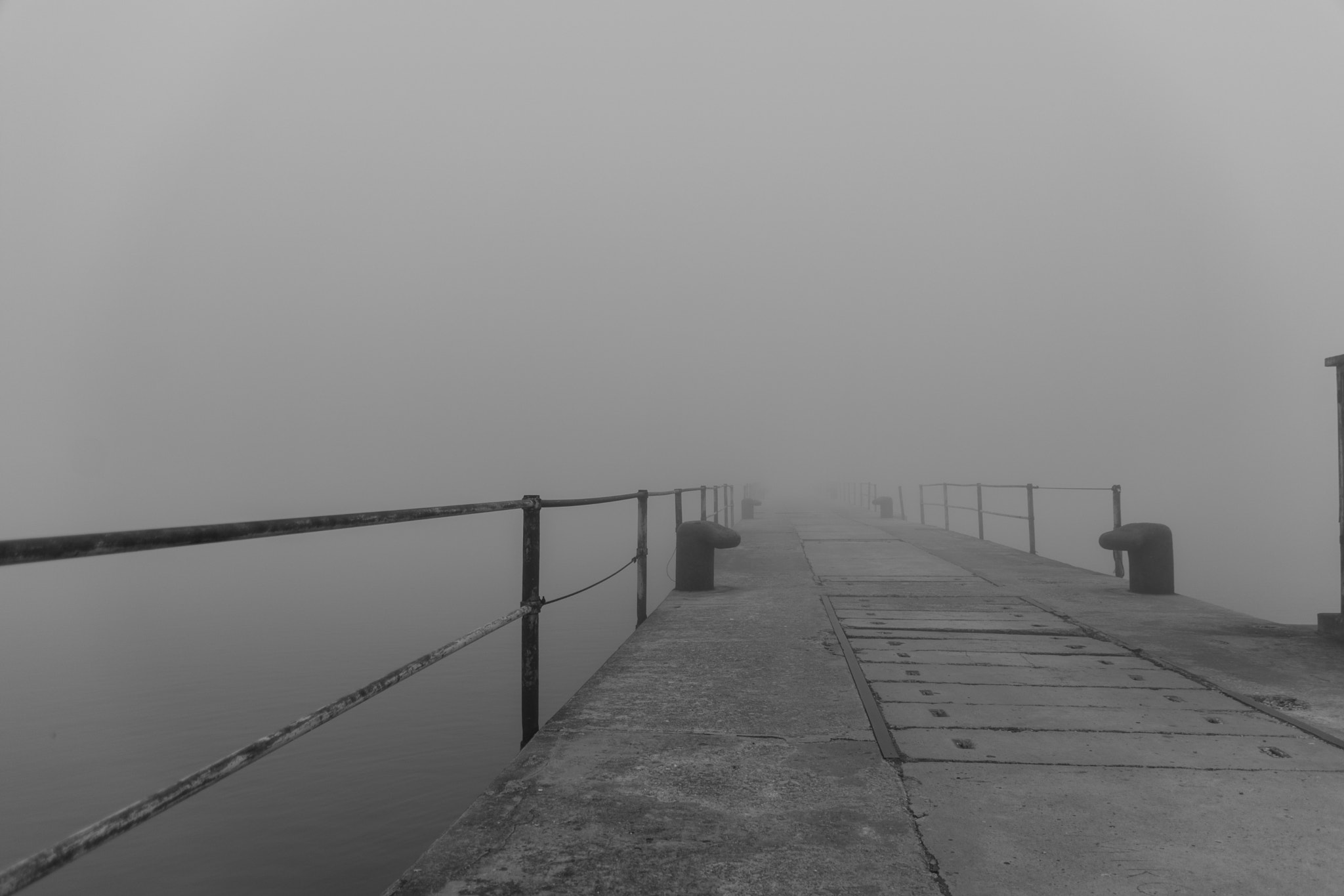 Nikon D7200 sample photo. Bridge in the fog photography