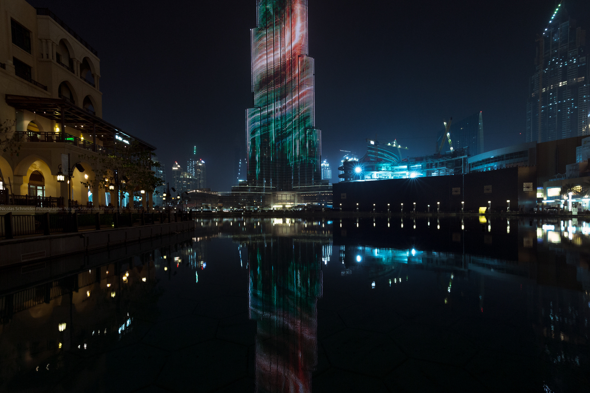 Canon EOS-1D X + Canon EF 300mm f/2.8L sample photo. Burj in the night photography