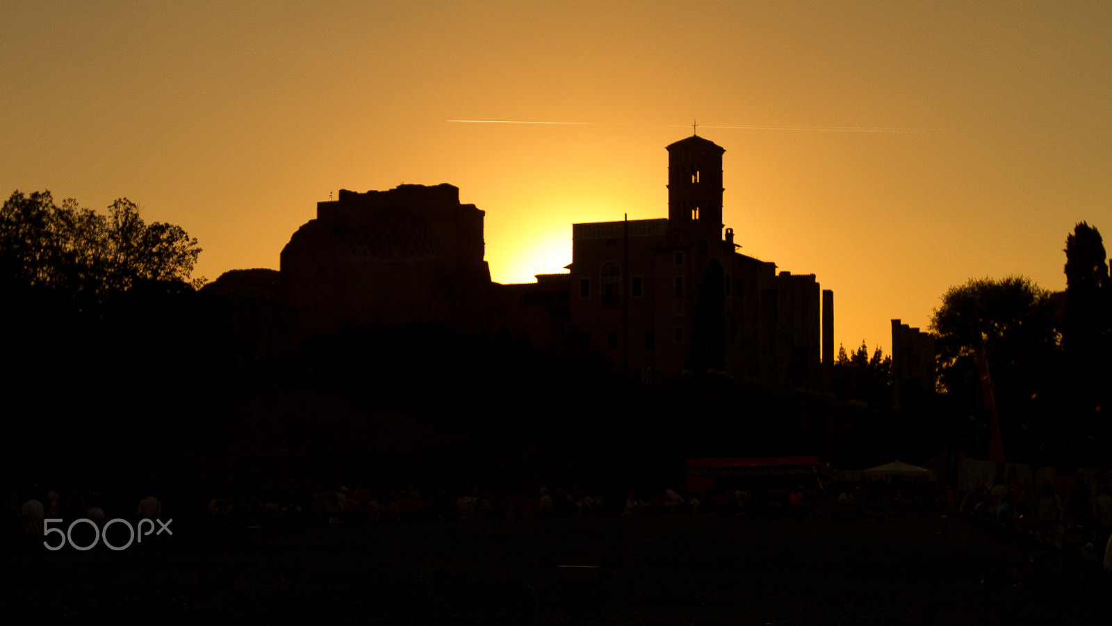 Canon EF 16-35mm F2.8L II USM sample photo. Silhouette of italian church photography