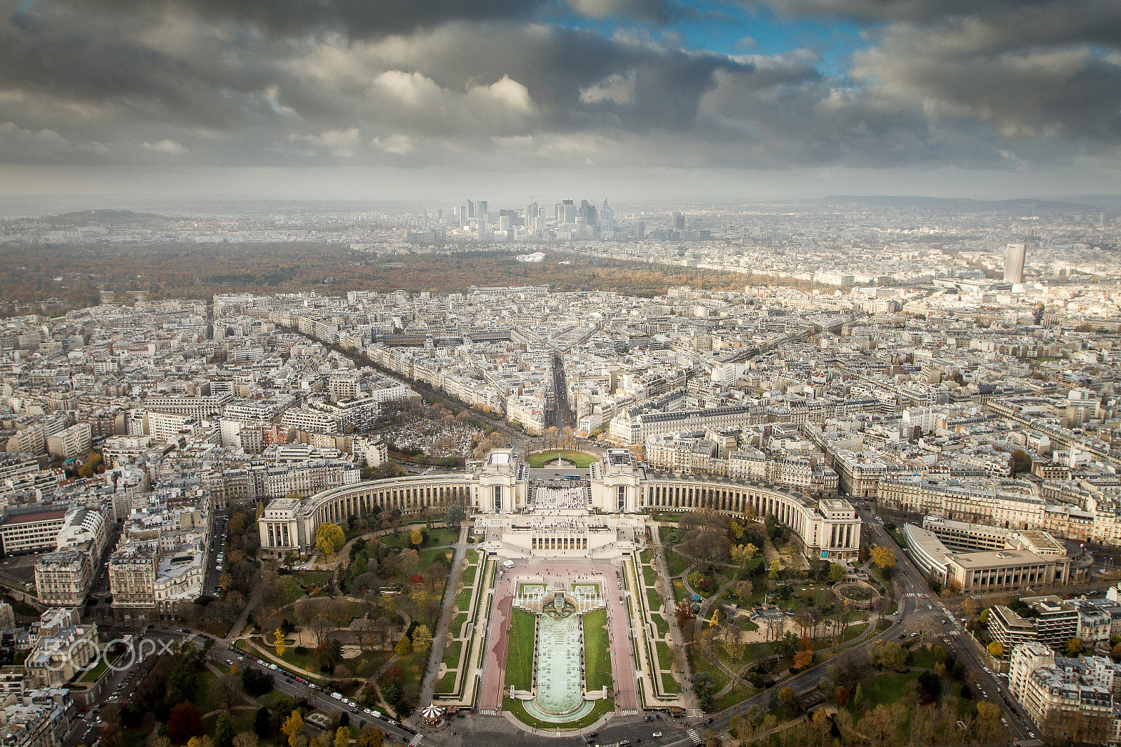 Canon EF 16-35mm F2.8L II USM sample photo. View from top of eiffel tower photography
