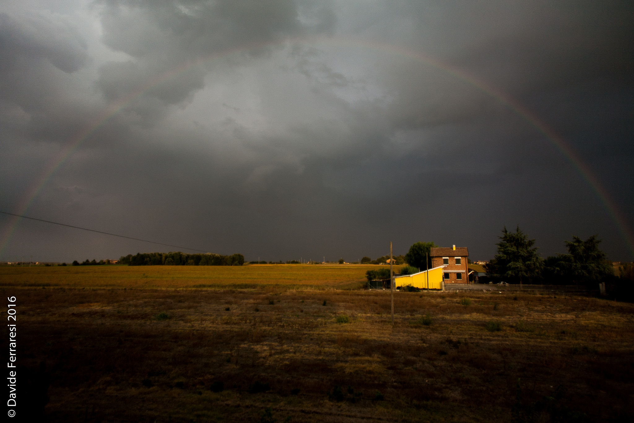 Canon EOS 5D + Canon EF 20mm F2.8 USM sample photo. Temporale con arcobaleno / 180 degrees rainbow photography