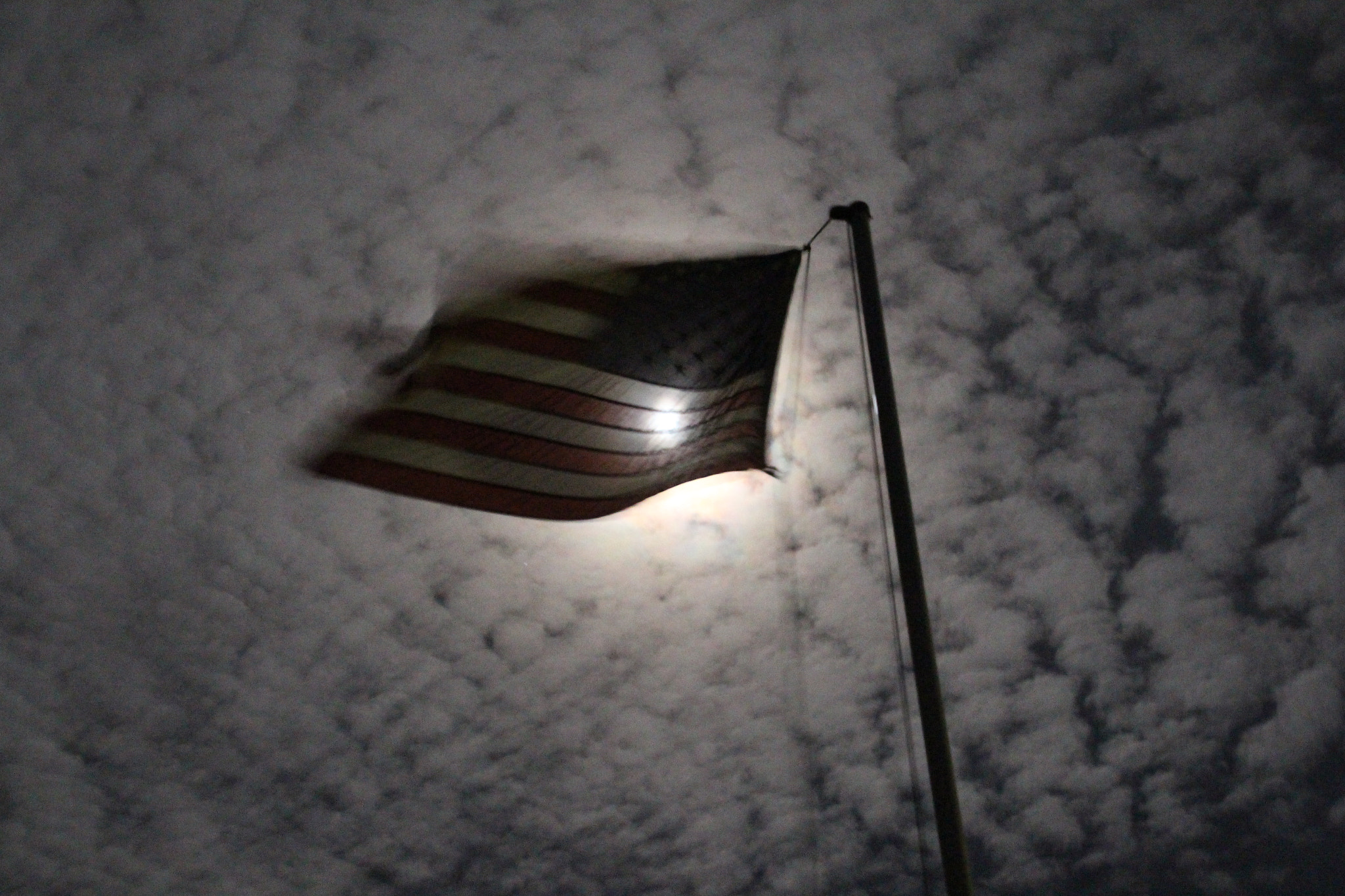 Canon EOS 700D (EOS Rebel T5i / EOS Kiss X7i) sample photo. Full moon & flag photography
