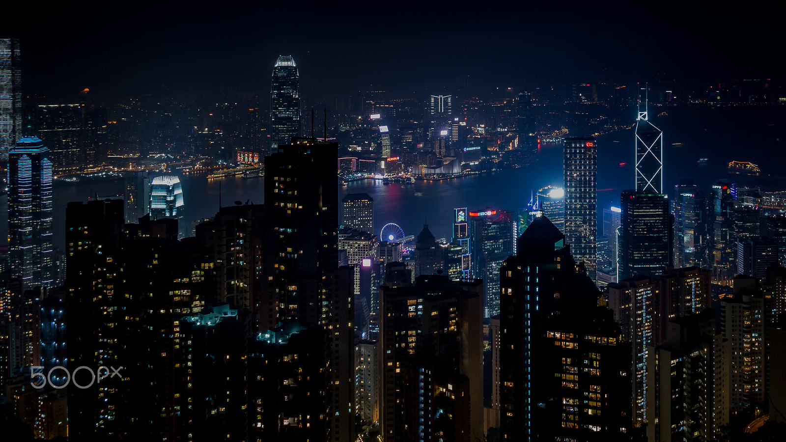 Sony SLT-A58 sample photo. Cn - victoria peak night photography