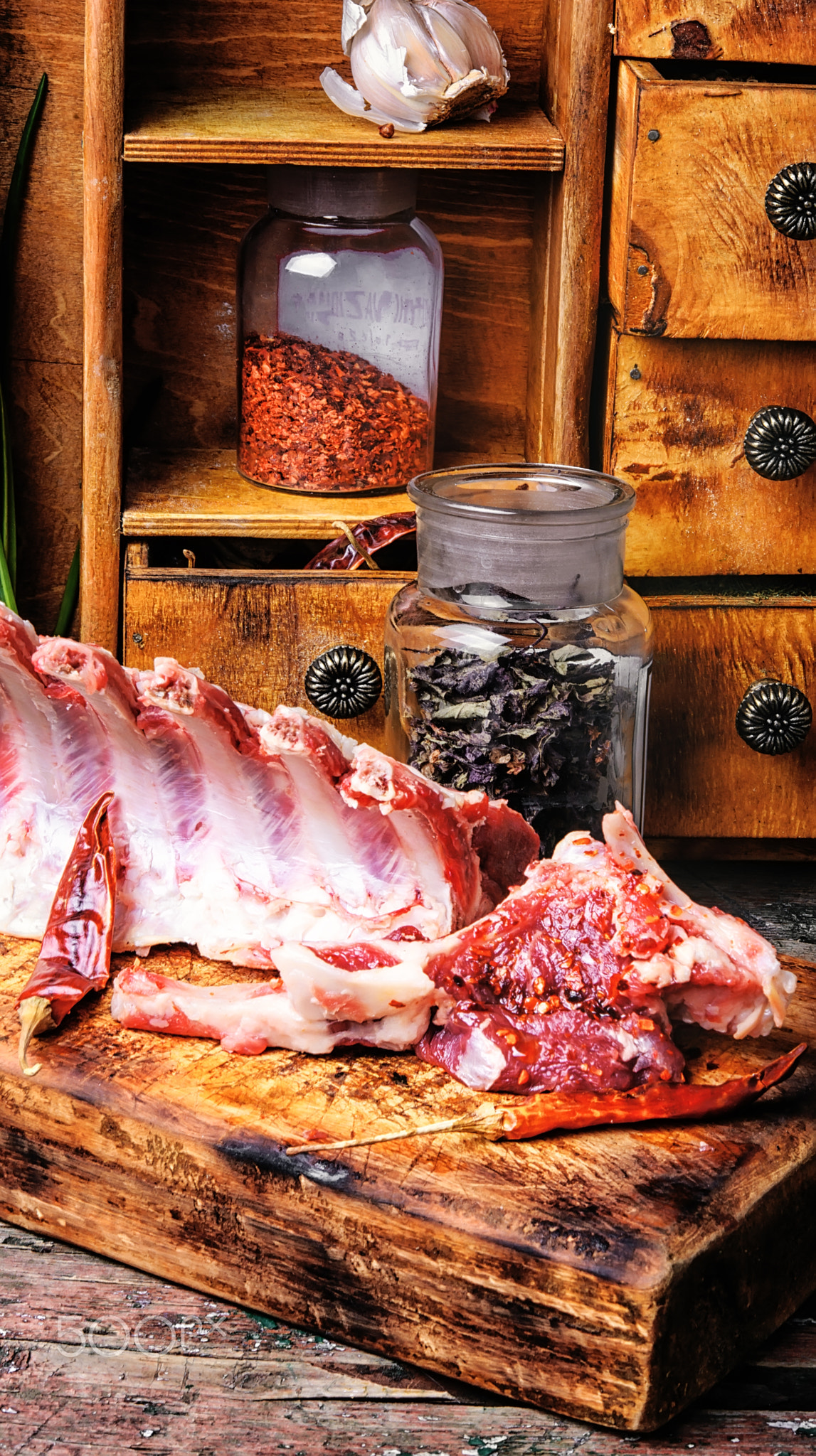 meat on rib