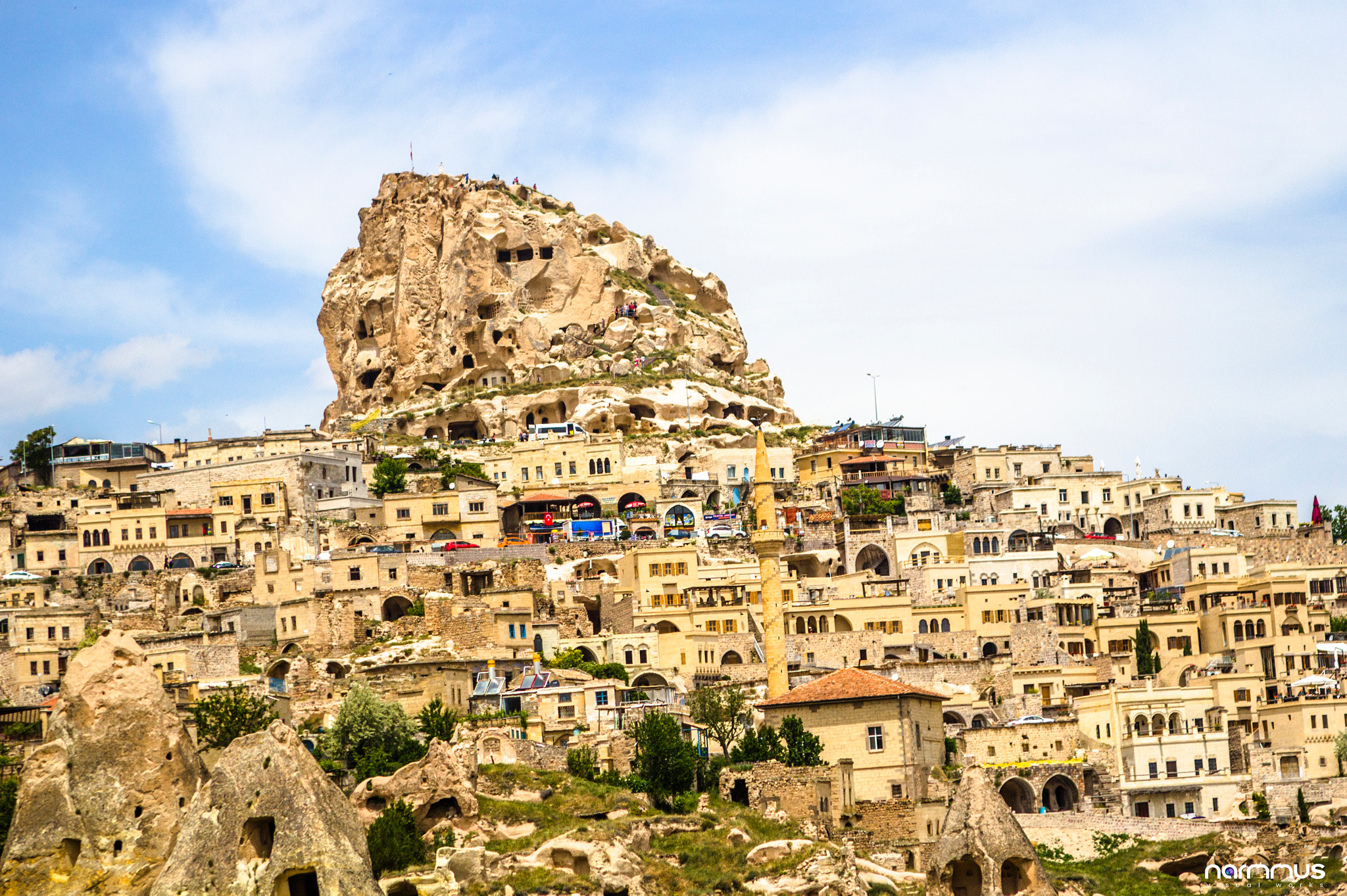 Canon EOS 60D sample photo. Cappadocia uc hisar casttle photography