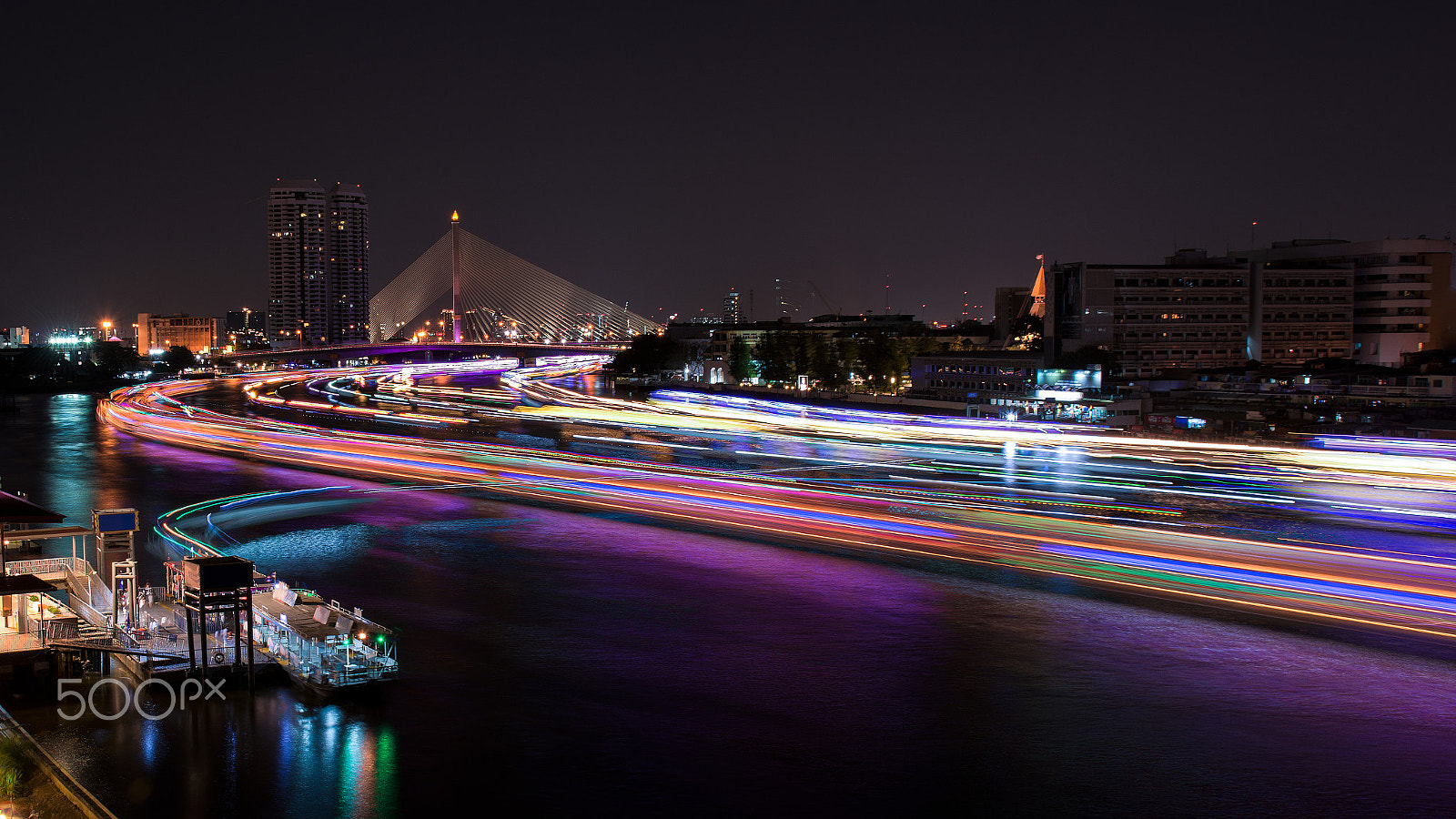 AF Zoom-Nikkor 28-105mm f/3.5-4.5D IF sample photo. Rama viii bridge photography