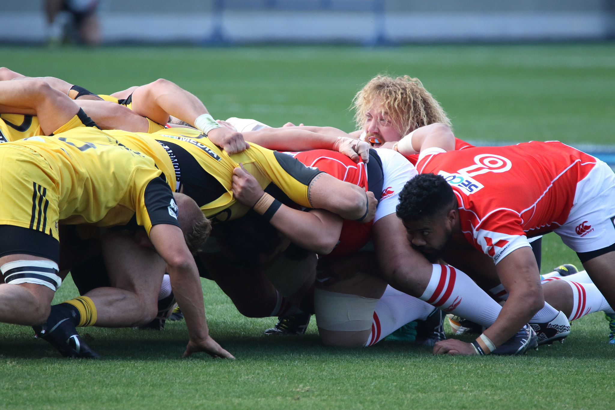 Canon EOS 7D Mark II sample photo. Rugby scrum photography