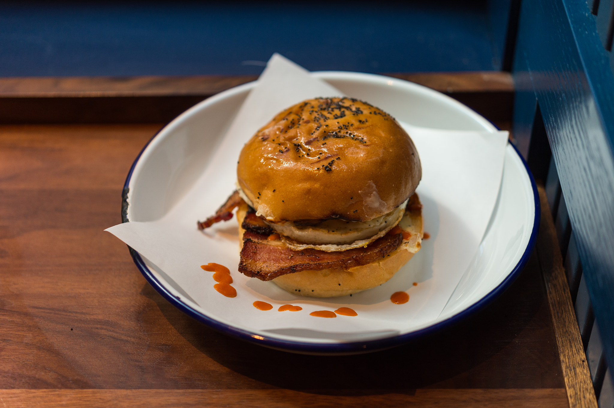 Nikon D4S sample photo. Bacon egg and cheese at daily provisions, nyc photography