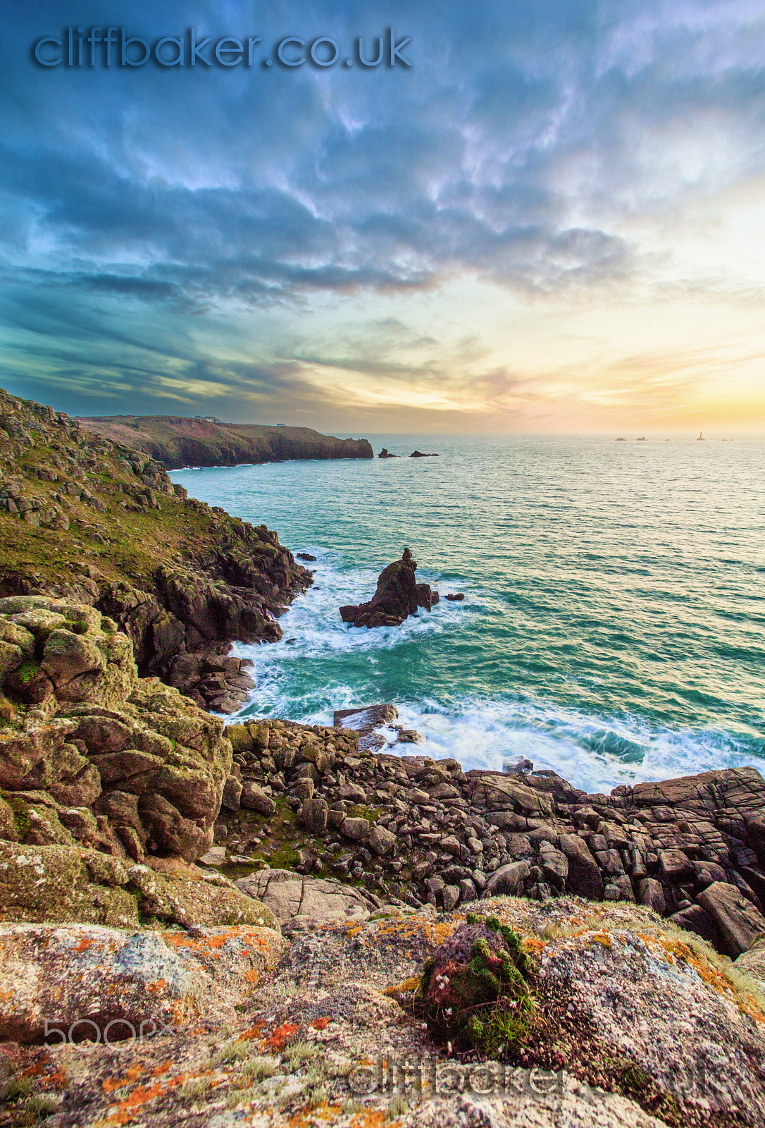 Canon EF 14mm F2.8L USM sample photo. Cornish sunset photography