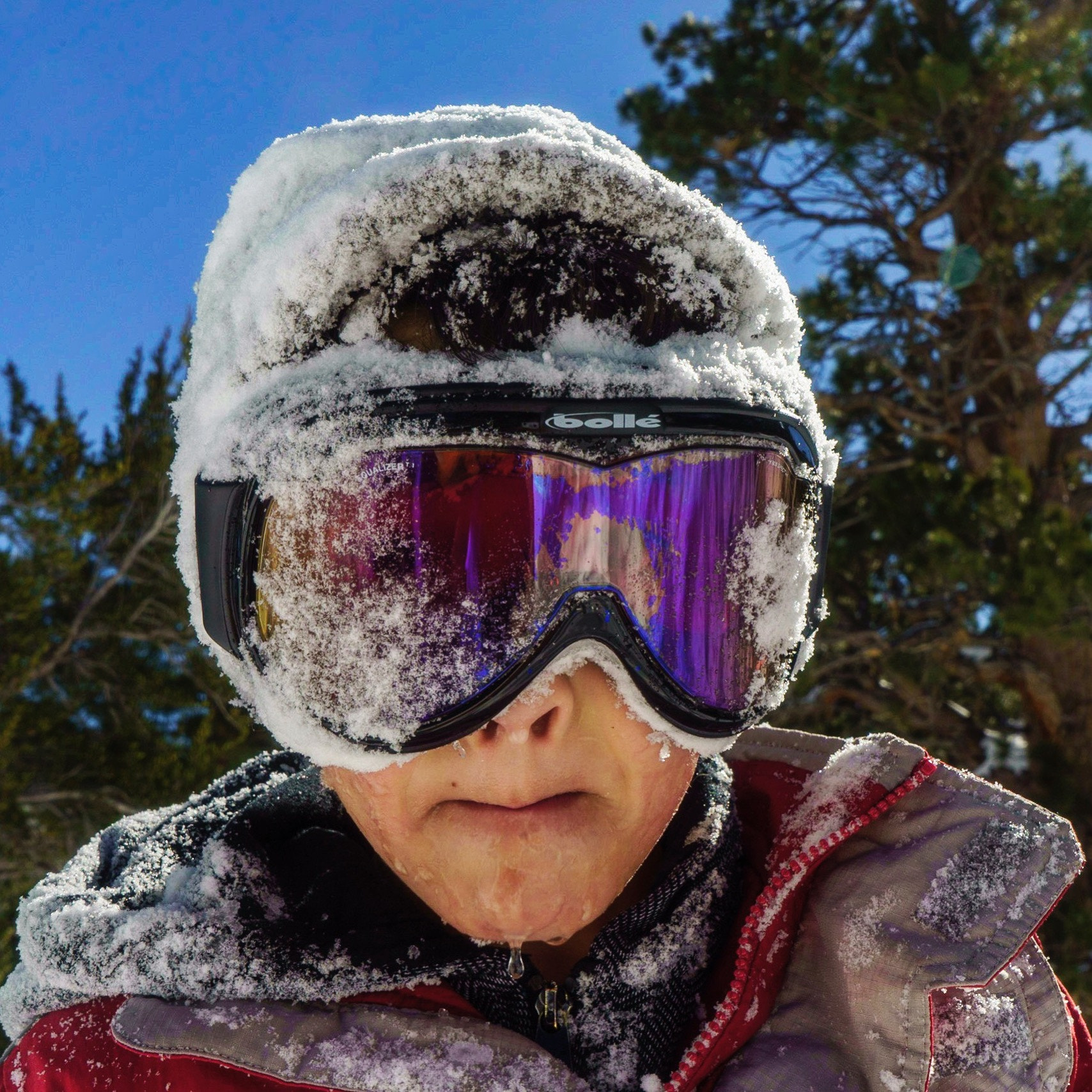 Sony a7S II sample photo. Face full of powder - mt. charleston, nv photography