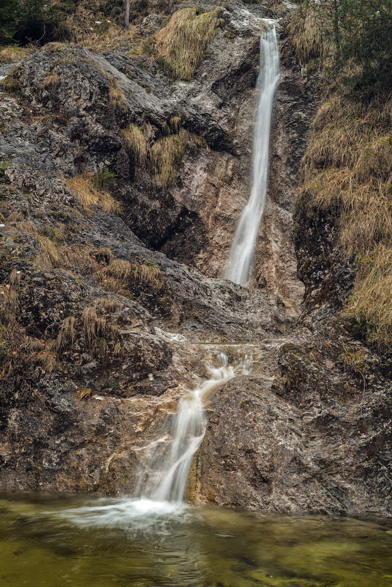 Nikon D800 + Sigma 50mm F1.4 DG HSM Art sample photo. Small waterfall at wiestalstausee photography