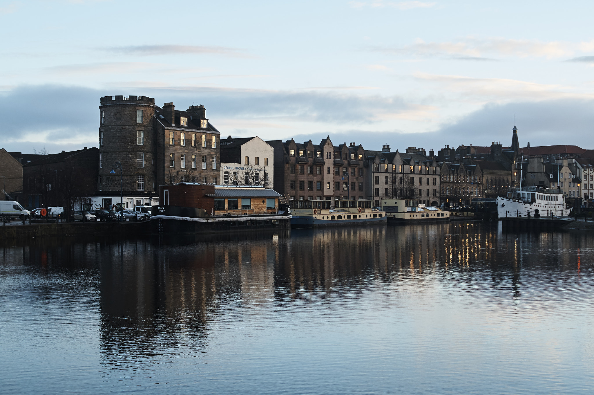 Sony DT 35mm F1.8 SAM sample photo. Leith harbour photography