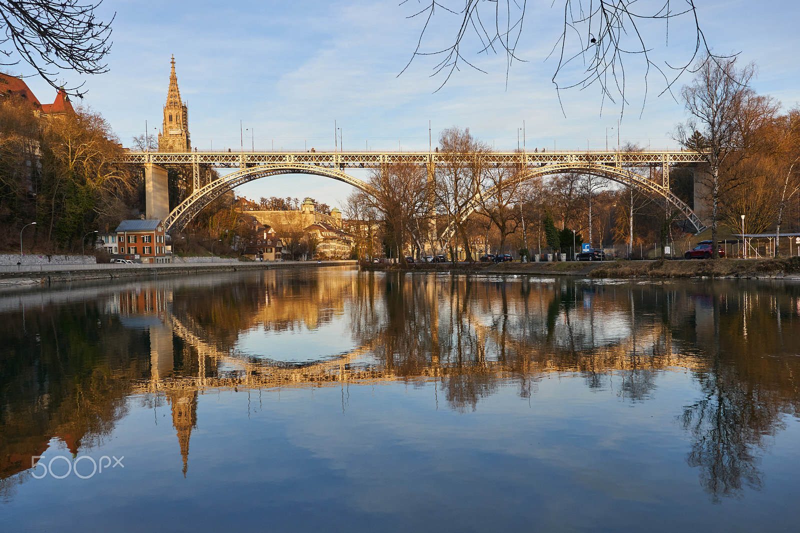 Sony a6300 sample photo. Kirchenfeldbrücke & berner münster photography