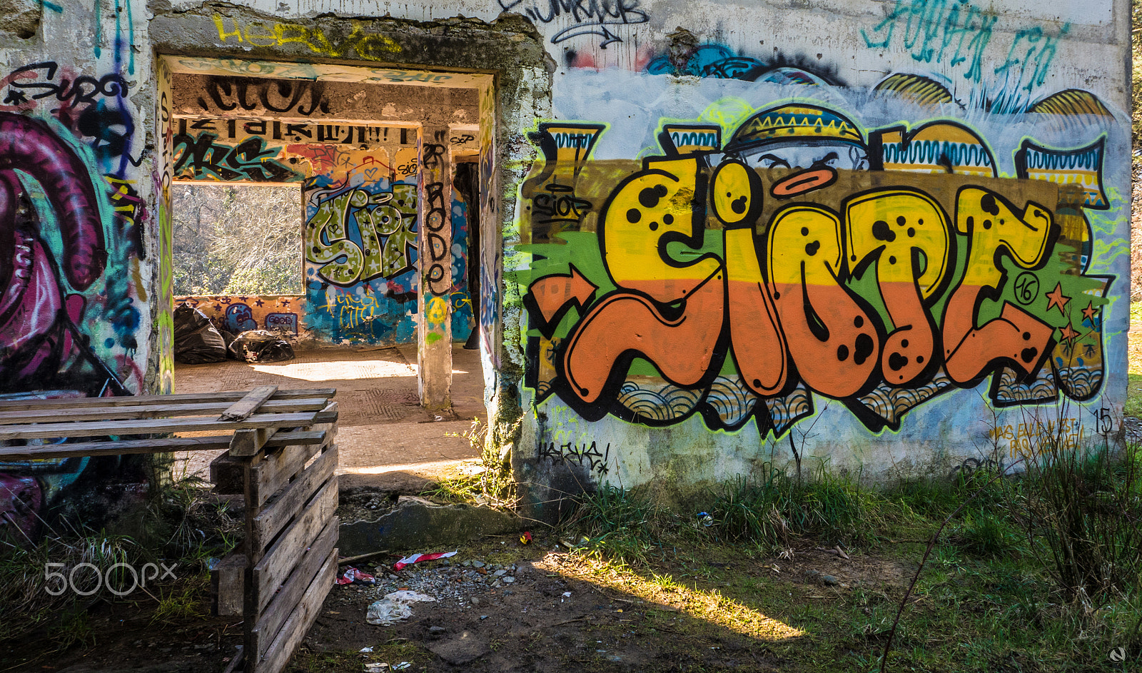 Olympus OM-D E-M5 II sample photo. Abandonned prehistoric park photography