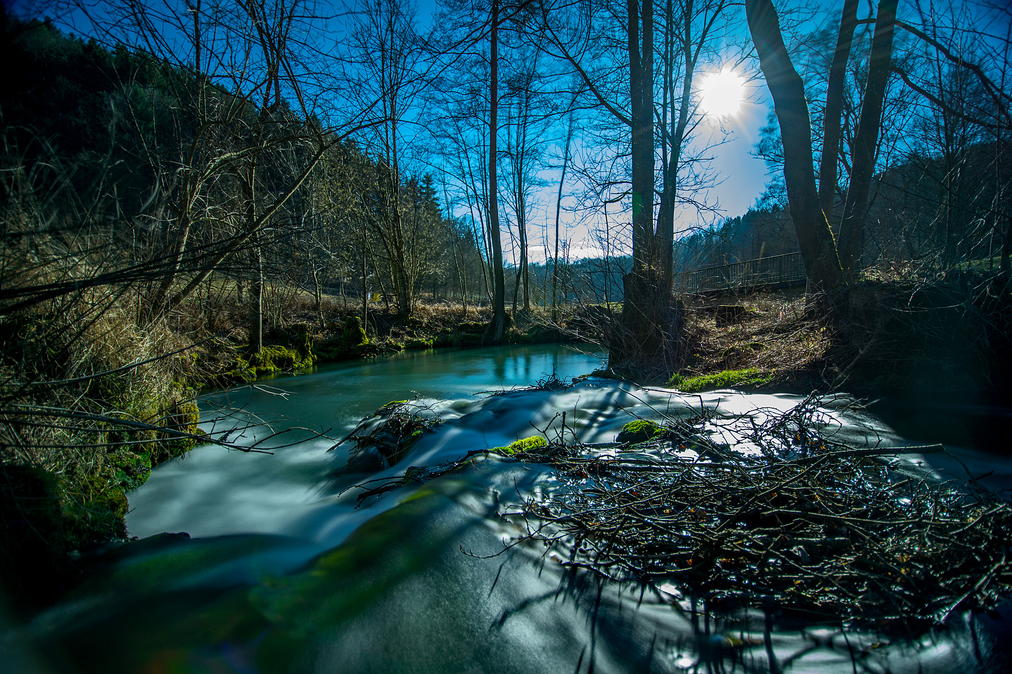 Nikon D3300 + Nikon AF-S DX Nikkor 10-24mm F3-5-4.5G ED sample photo. Water is coming, german small river "kessach" south germany photography