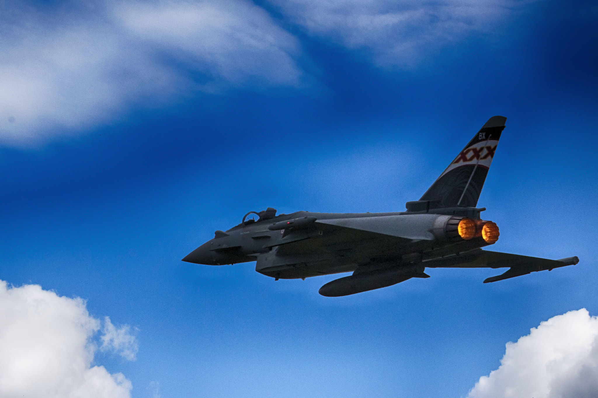 Canon EOS 70D + Tamron 18-270mm F3.5-6.3 Di II VC PZD sample photo. Eurofighter afterburner photography