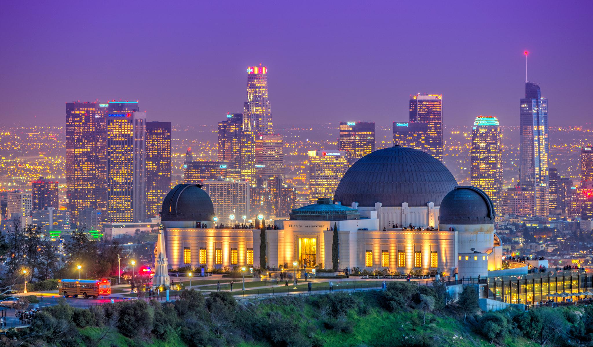 Canon EF 70-200mm F2.8L IS USM sample photo. Griffith observatory at mt. hollywood photography