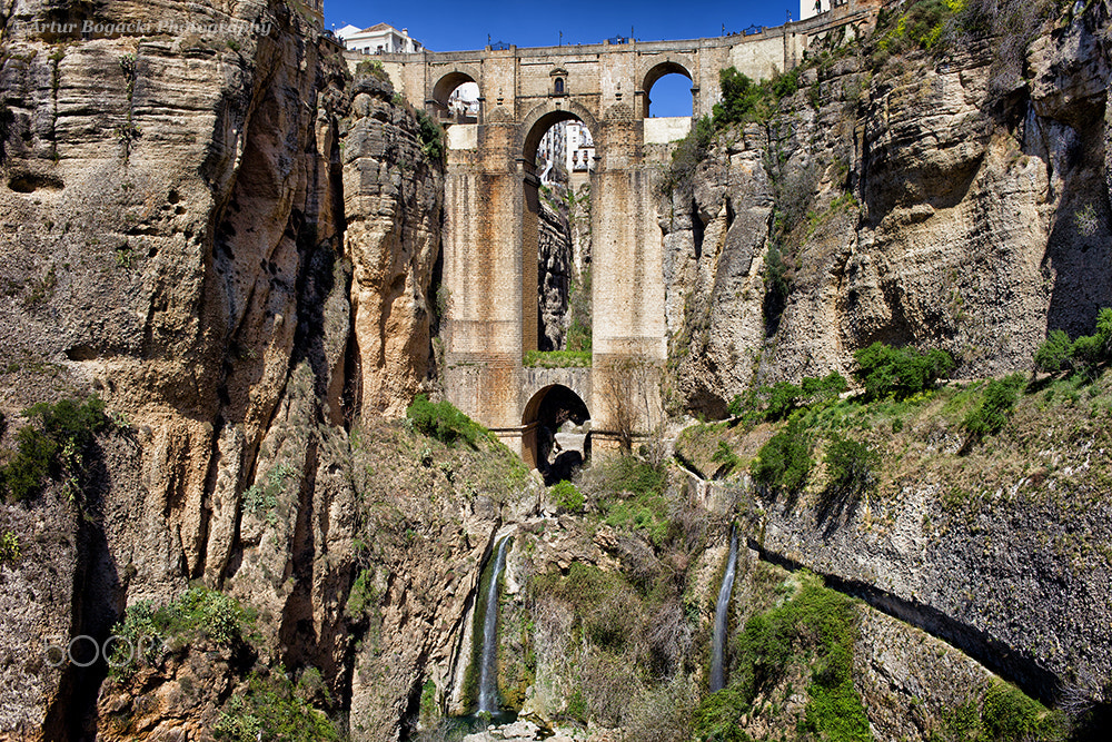 Canon EOS 5D Mark II sample photo. Puente nuevo bridge in ronda photography