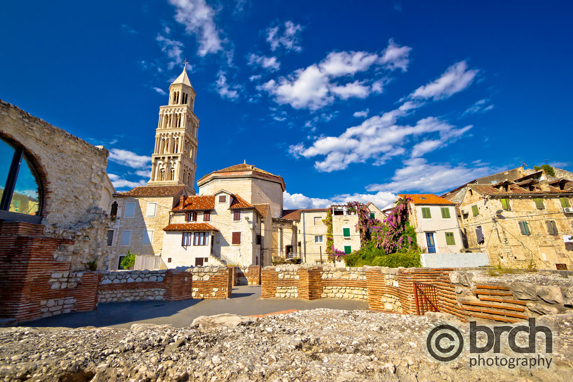Canon EF-S 10-22mm F3.5-4.5 USM sample photo. Old split roman ruins and cathedral view photography