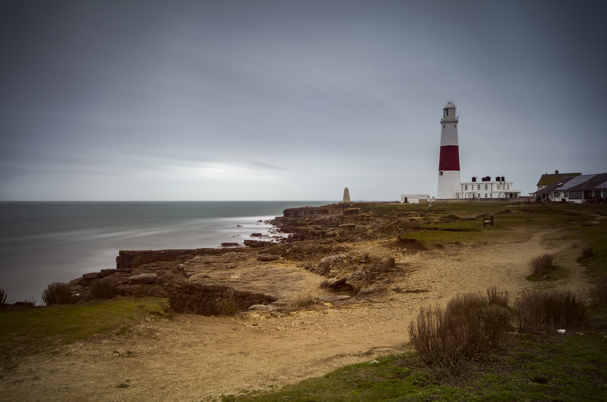 Pentax K-50 + Sigma AF 10-20mm F4-5.6 EX DC sample photo. Portland bill lighthouse photography