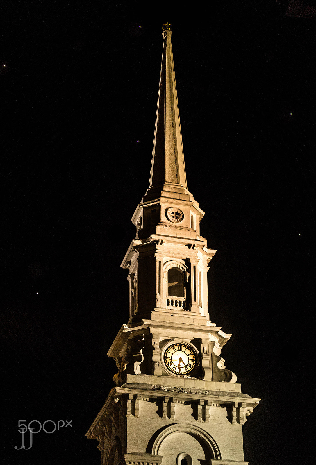 Canon EF 70-200mm F4L IS USM sample photo. ~light struck steeple~ photography