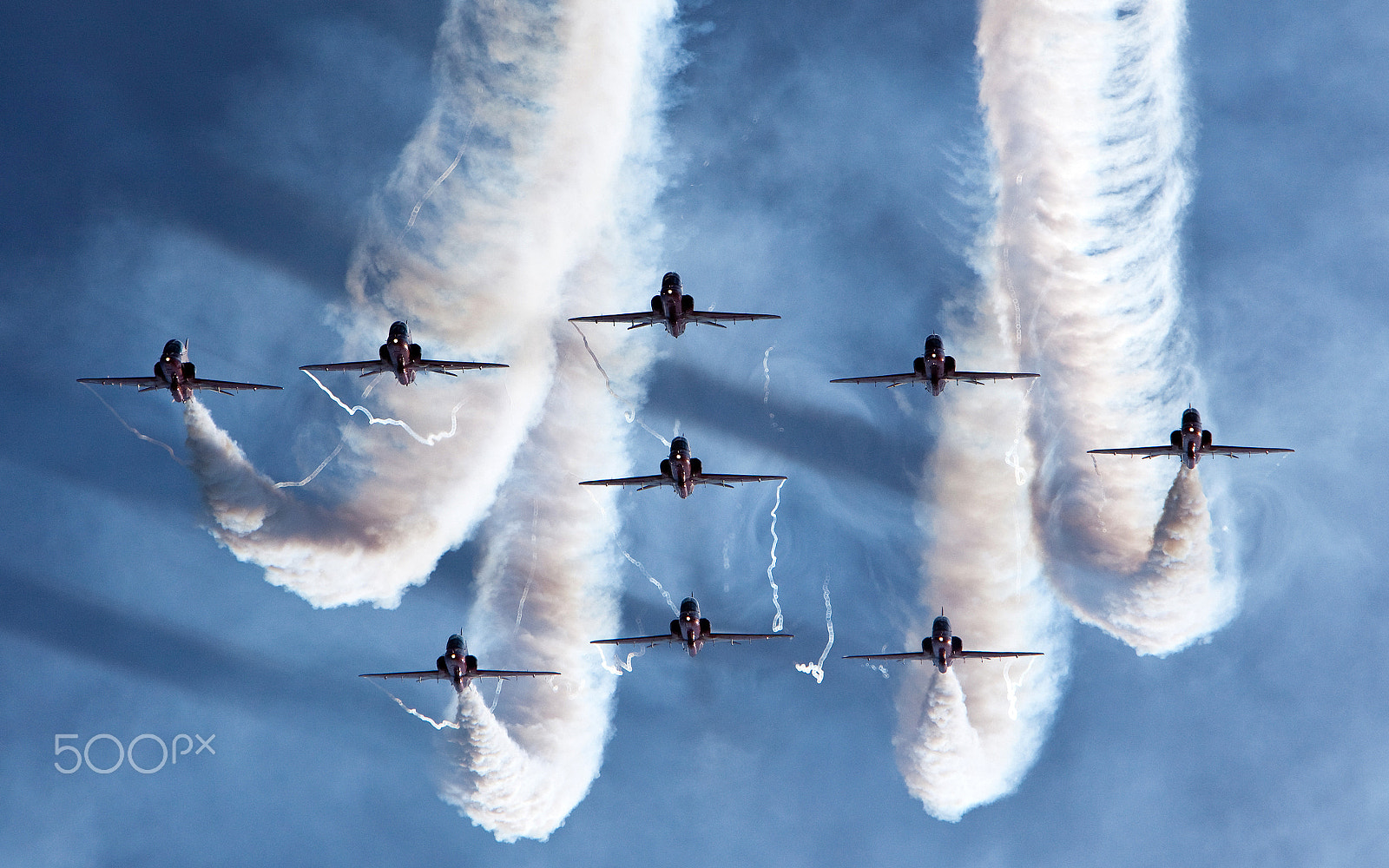 Canon EF 70-200mm F2.8L IS USM sample photo. Royal air force aerobatic team wide photography
