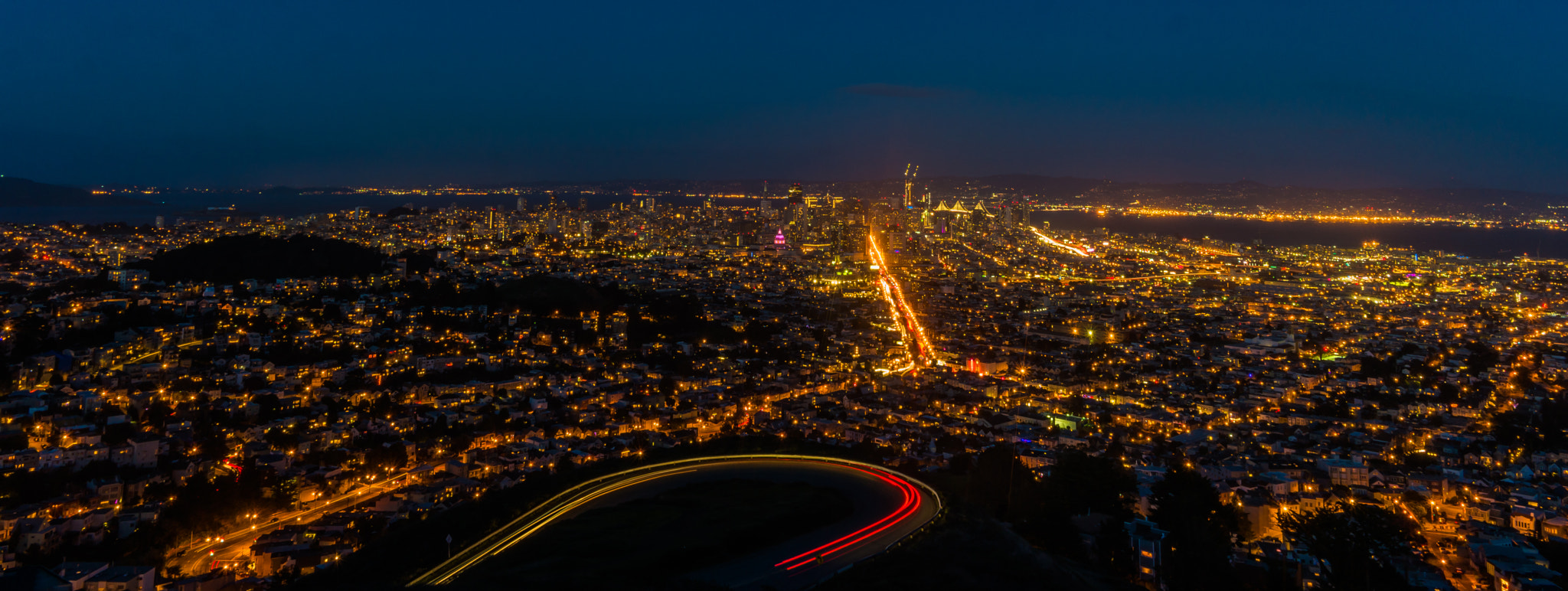 Samsung NX 16mm F2.4 Pancake sample photo. Peak view of san francisco photography