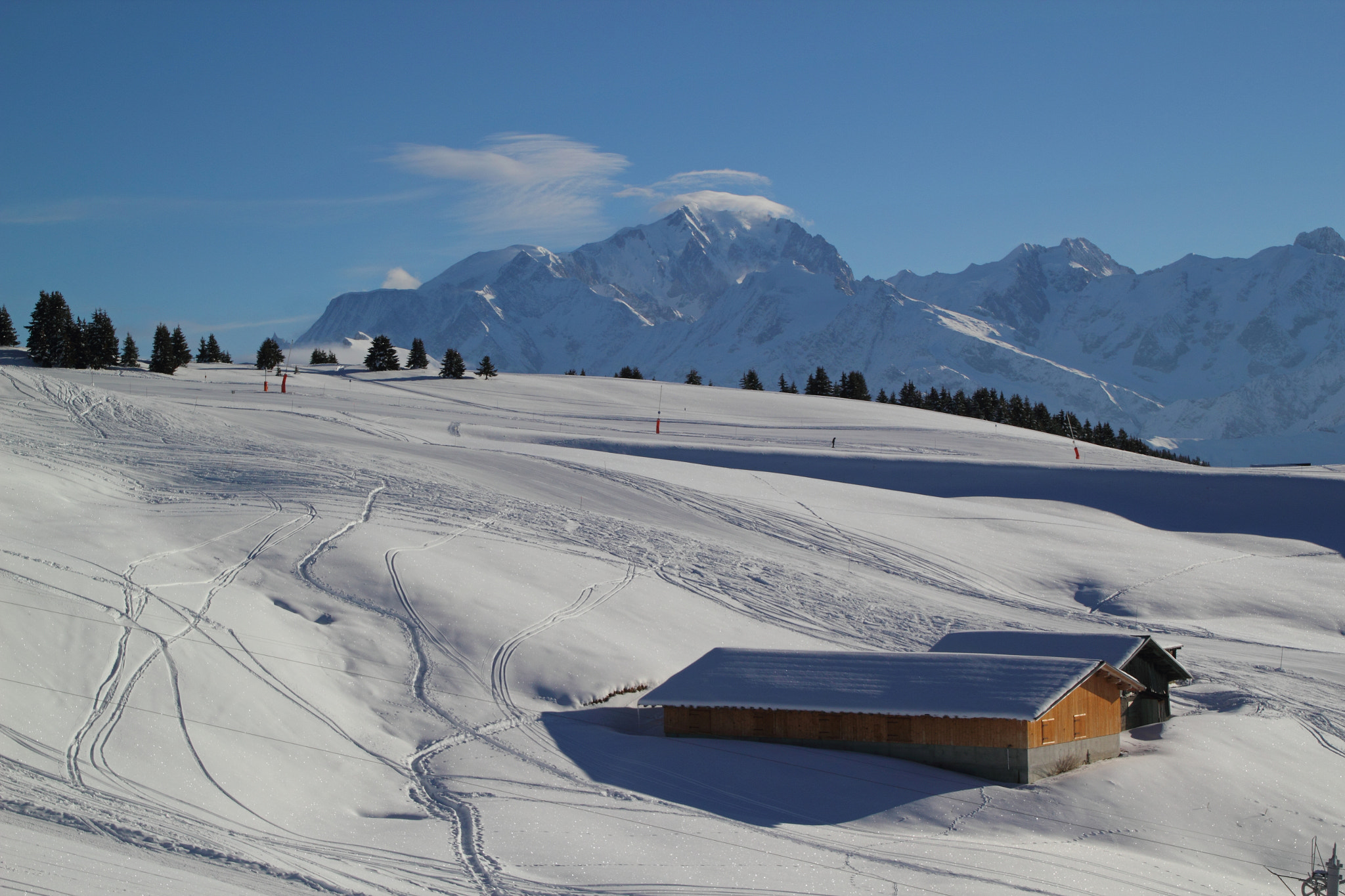 Canon 18-270mm sample photo. Skiable field of les saisies 5 photography