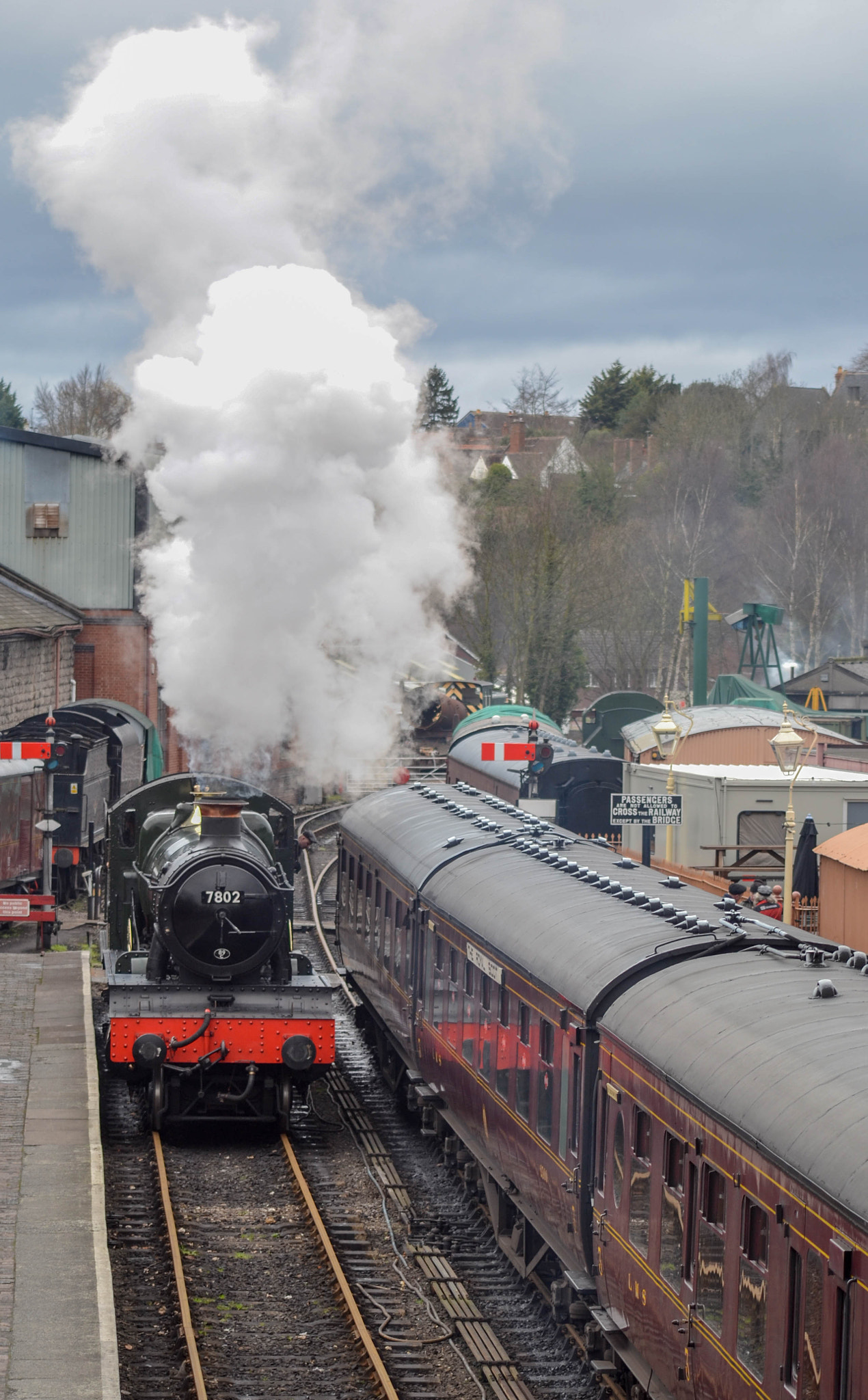 Sigma 70-300mm F4-5.6 APO DG Macro sample photo. Locomotive #7802 'bradley manor' photography