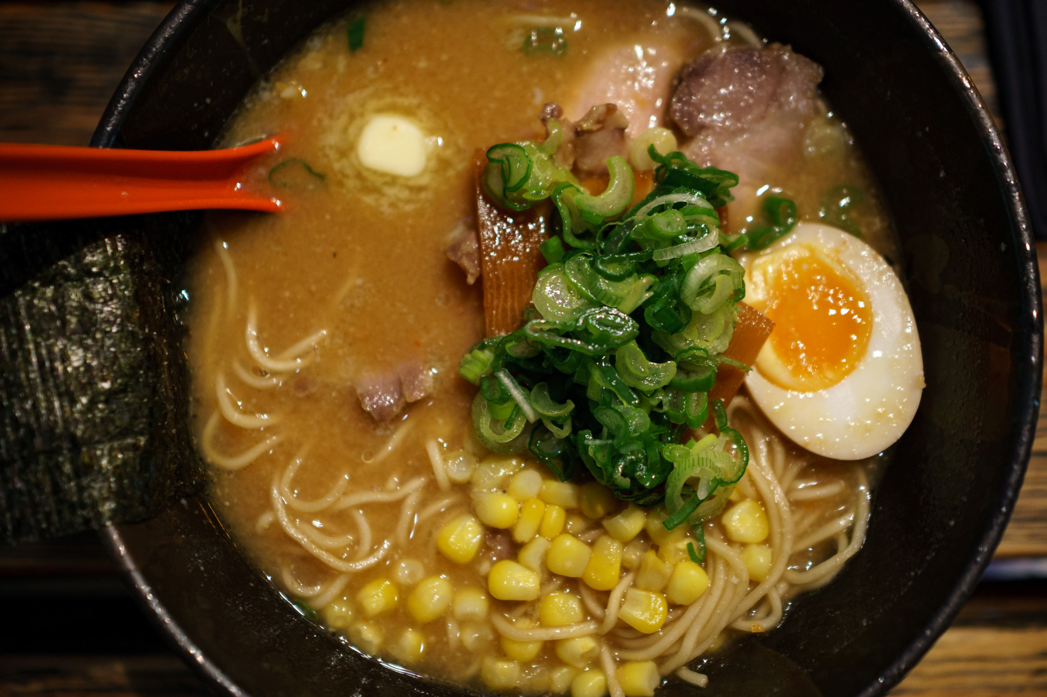 Sony a6000 sample photo. Ramen miso photography