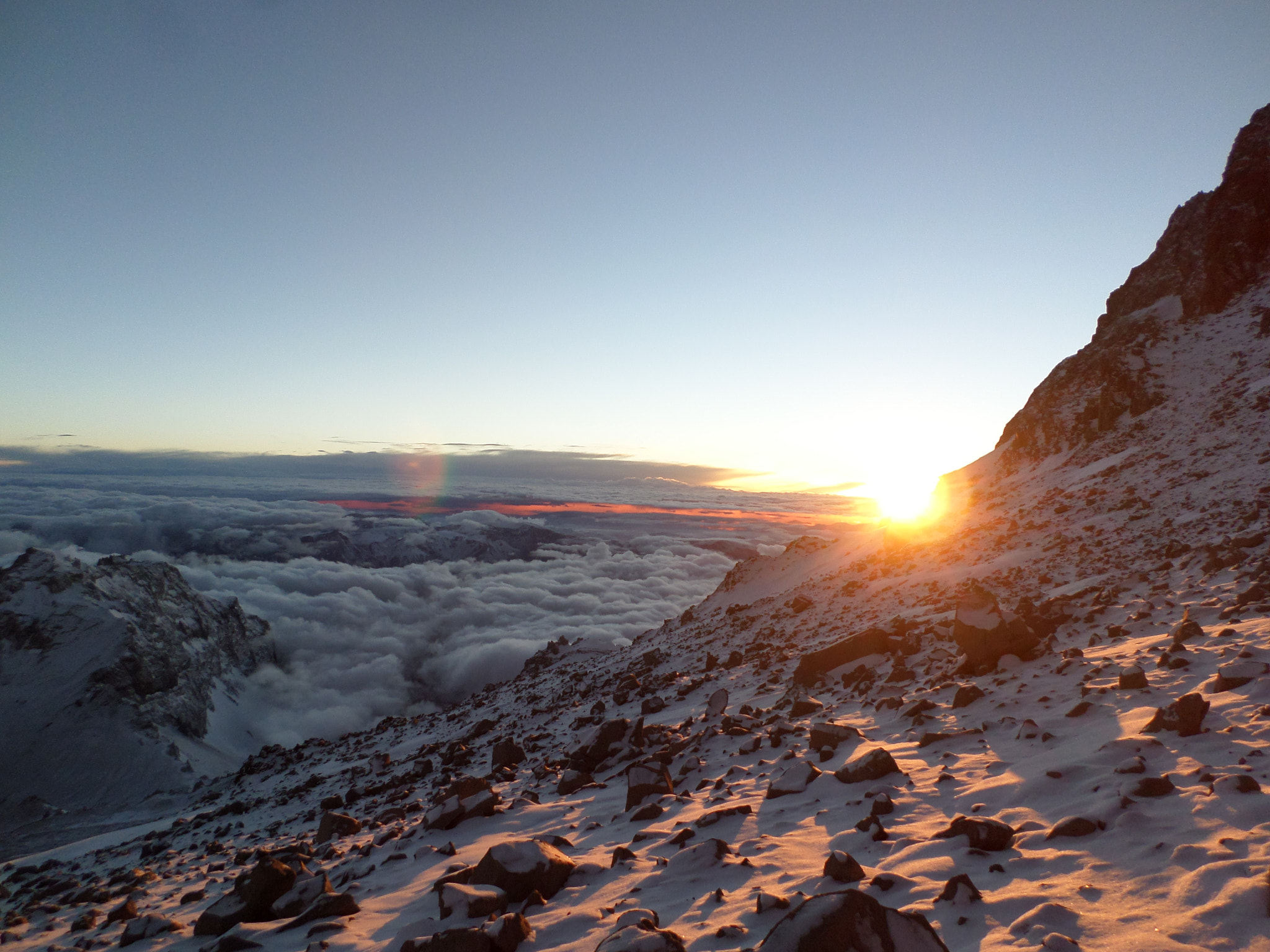 Samsung ST2014F sample photo. Sunrise at aconcagua photography
