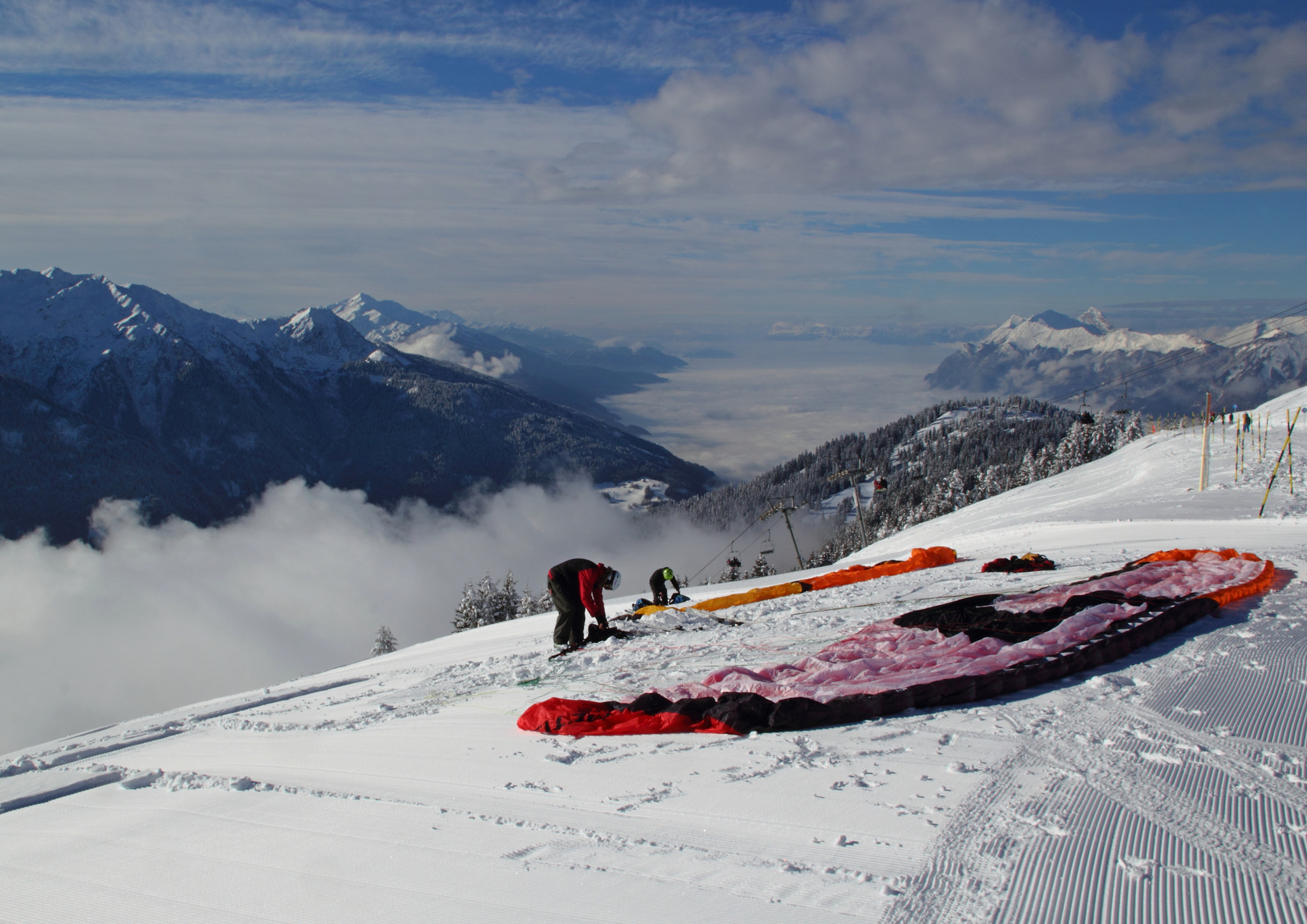 Canon 18-270mm sample photo. Skiable field of les saisies 10 photography