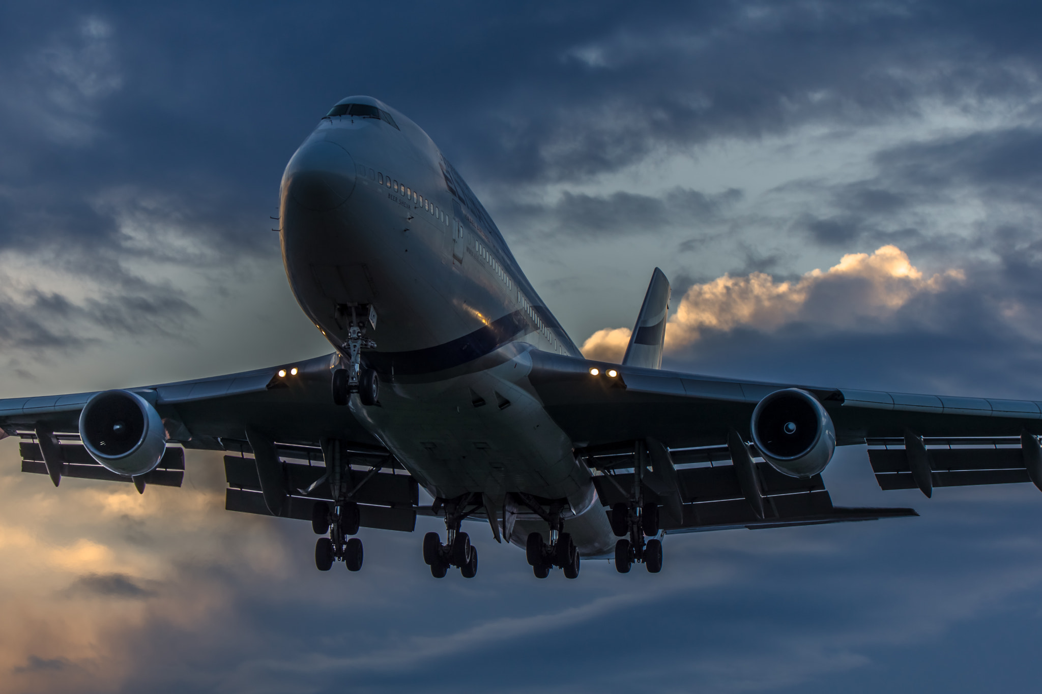 Sony SLT-A65 (SLT-A65V) + Tamron SP 150-600mm F5-6.3 Di VC USD sample photo. Boeing 747-400 el-al photography