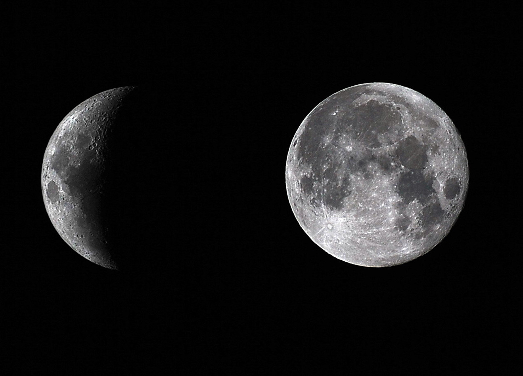Sigma 70-300mm F4-5.6 APO DG Macro sample photo. Moon photography