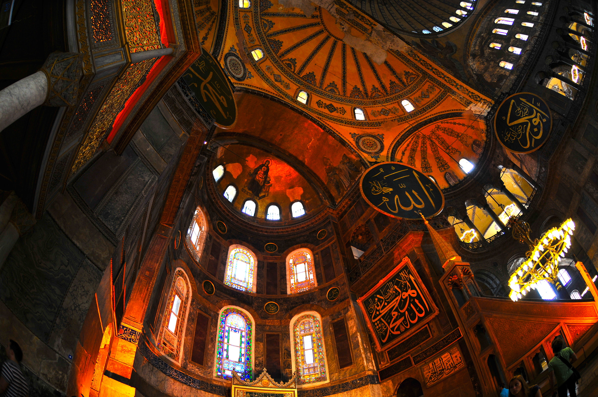 Nikon D300S + Nikon AF DX Fisheye-Nikkor 10.5mm F2.8G ED sample photo. Aya sofia istanbul photography