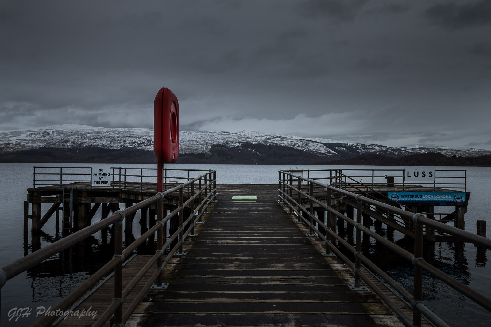 Canon EF-S 18-55mm F3.5-5.6 III sample photo. Luss pier, loch lomond photography