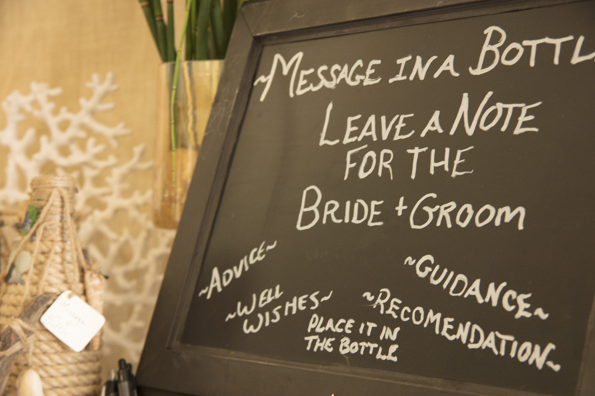 Canon EOS 5DS R sample photo. Chalk board message for bride and groom photography