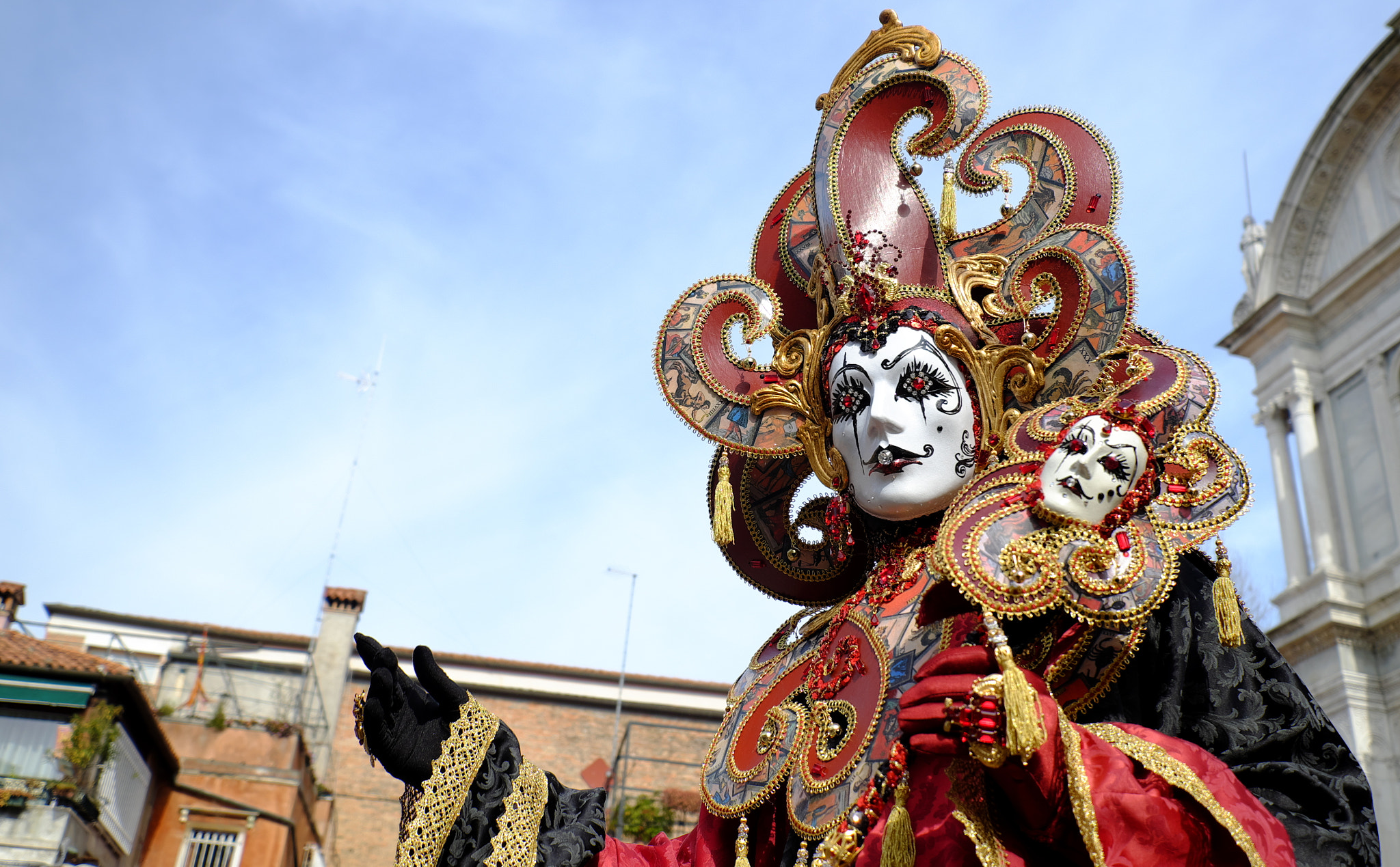 Fujifilm X-E2 sample photo. Traditional mask @ venice carnival 2017 photography