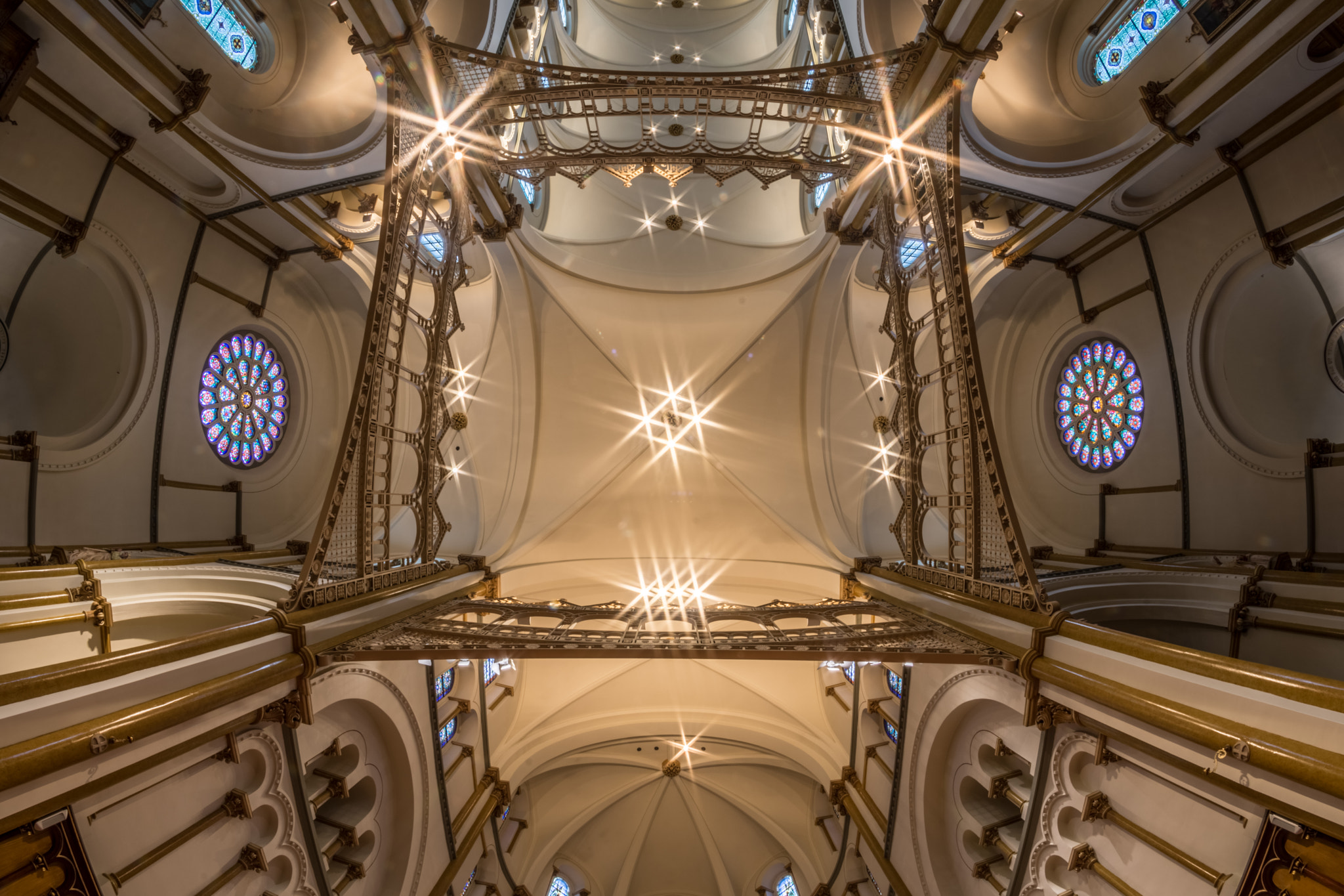 Nikon D7200 + Samyang 8mm F3.5 Aspherical IF MC Fisheye sample photo. Church ceiling photography