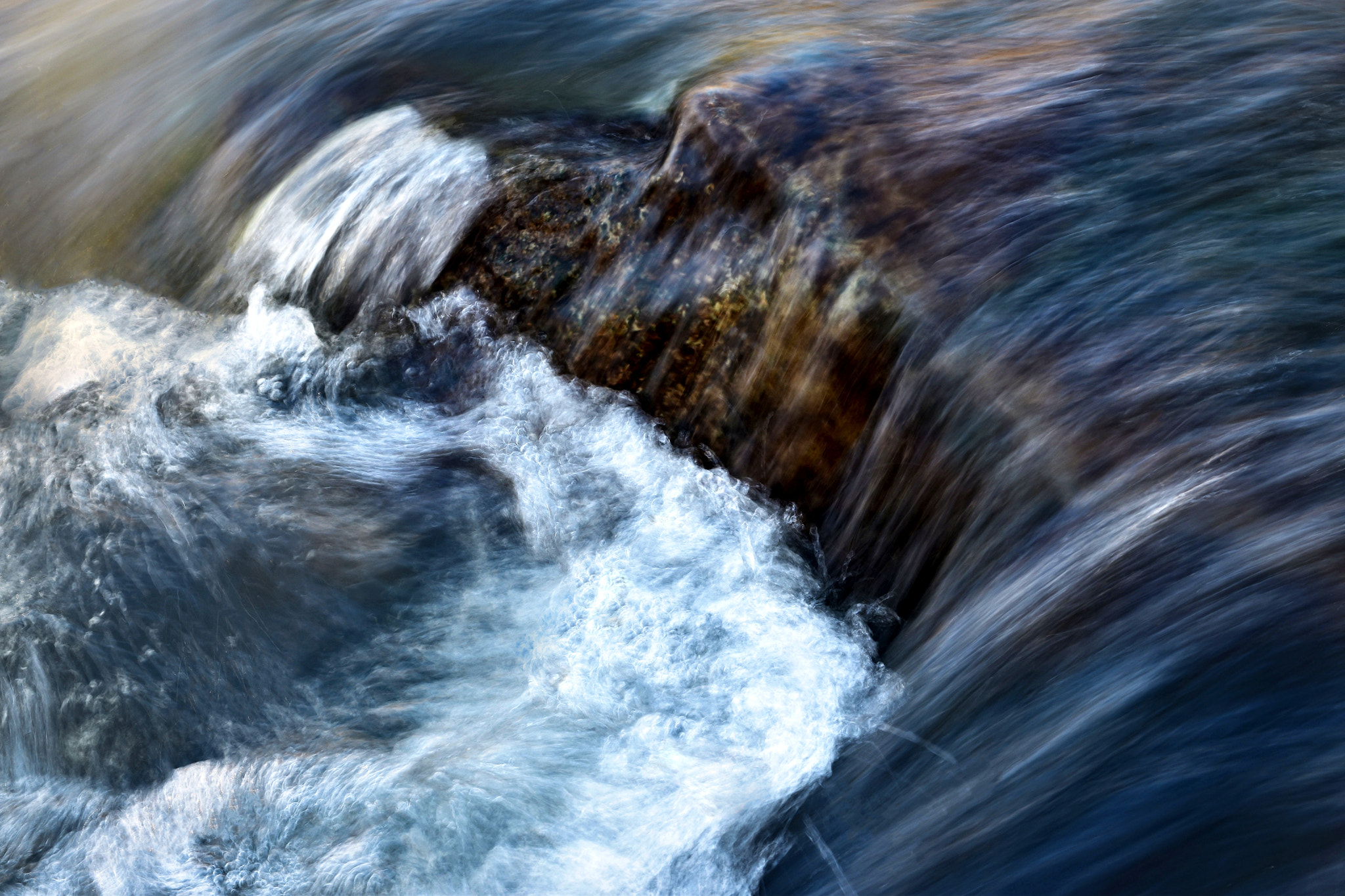 Nikon D5500 sample photo. Spring river ripples detail photography