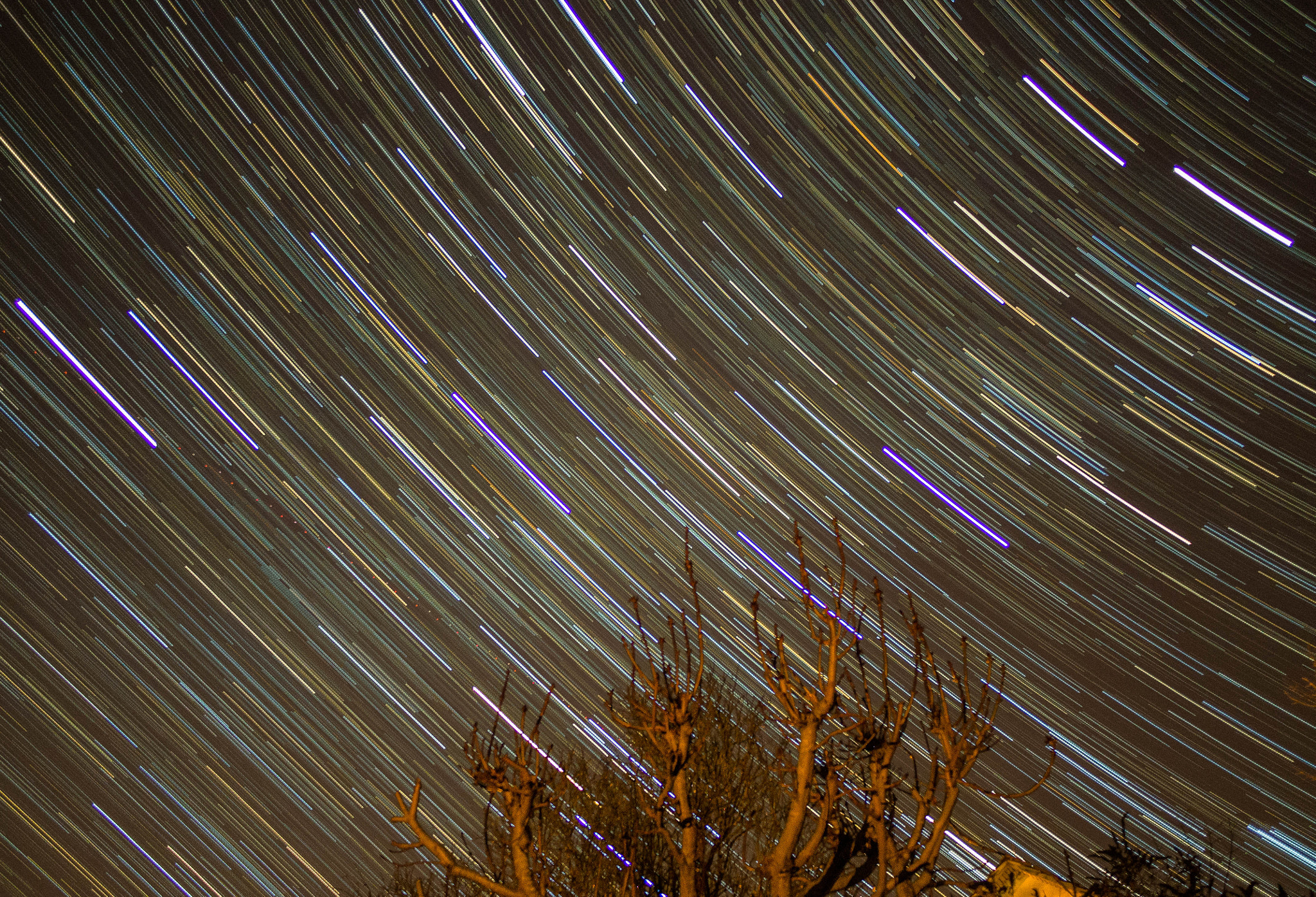 Olympus OM-D E-M10 sample photo. Star trails photography