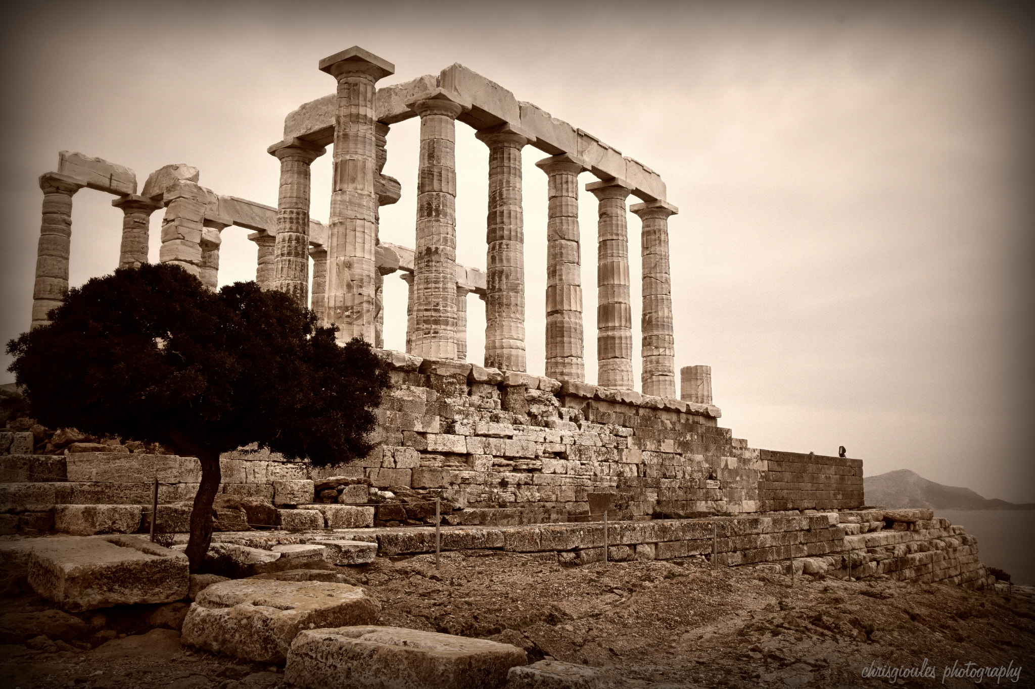Nikon D5500 sample photo. Sounion, temple of poseidon photography