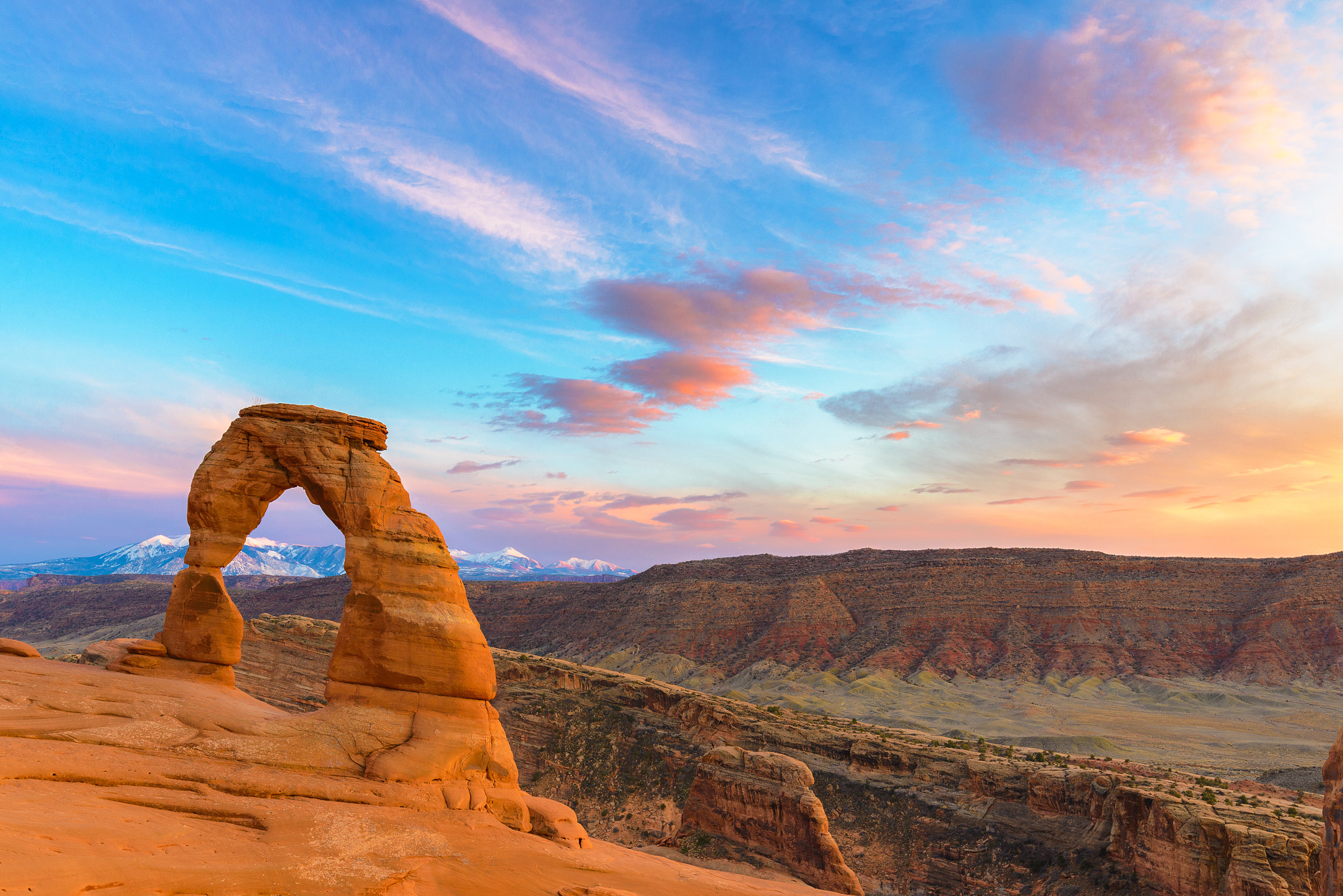 Nikon D600 sample photo. Sunset at delicate arch photography