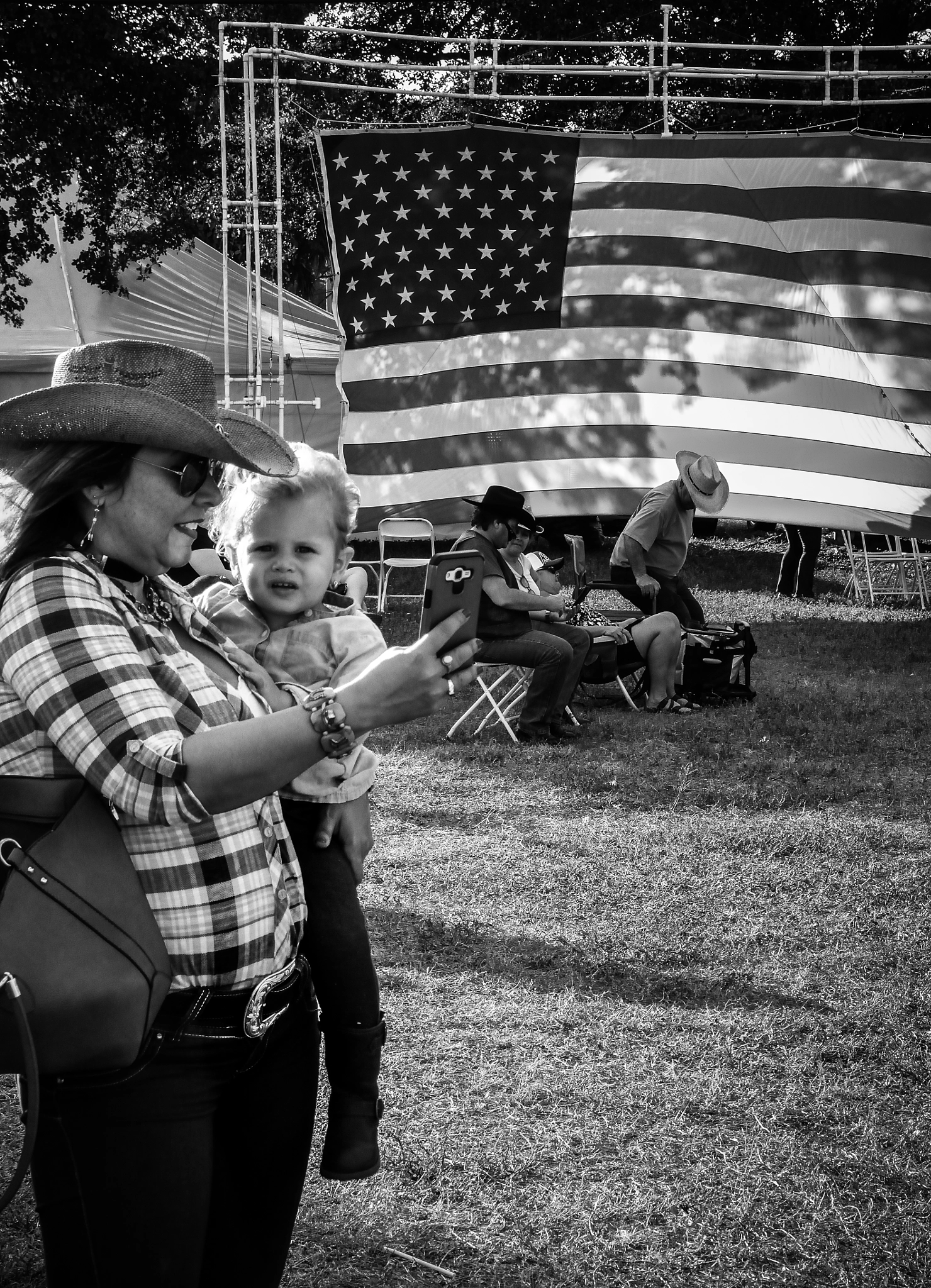 Nikon 1 J5 sample photo. Patriotic selphie photography