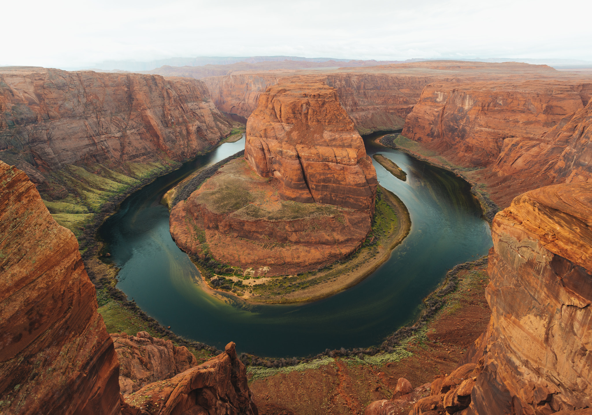 Sony a7R + Sony DT 50mm F1.8 SAM sample photo. Looking down to the horseshoe bend. to me this has been the most fascinating and beautiful place... photography