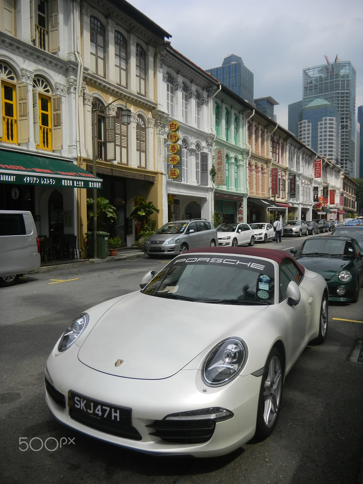 Nikon Coolpix S1200pj sample photo. Porche + china town photography