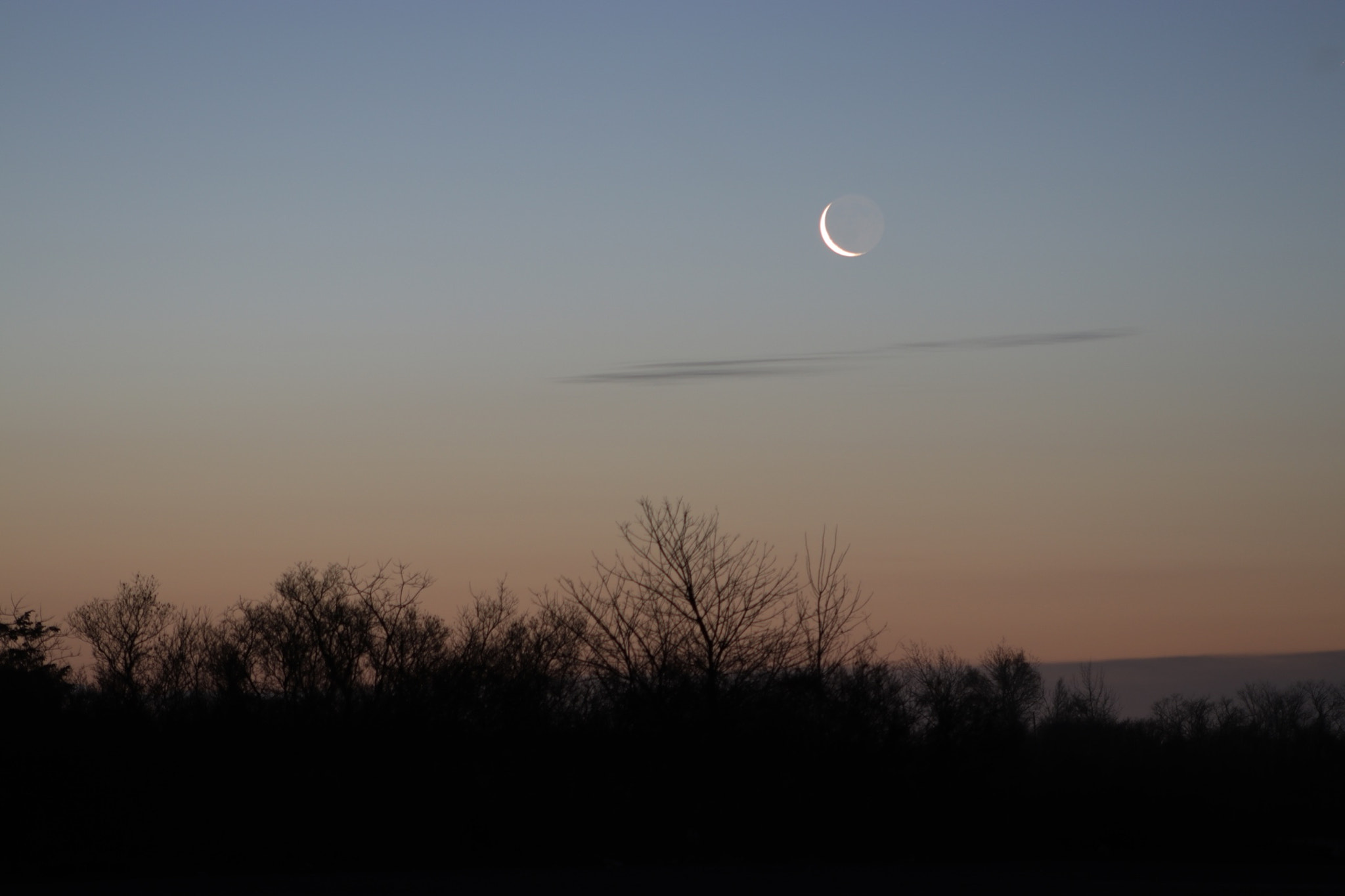 EF75-300mm f/4-5.6 sample photo. Moon over brooklyn photography