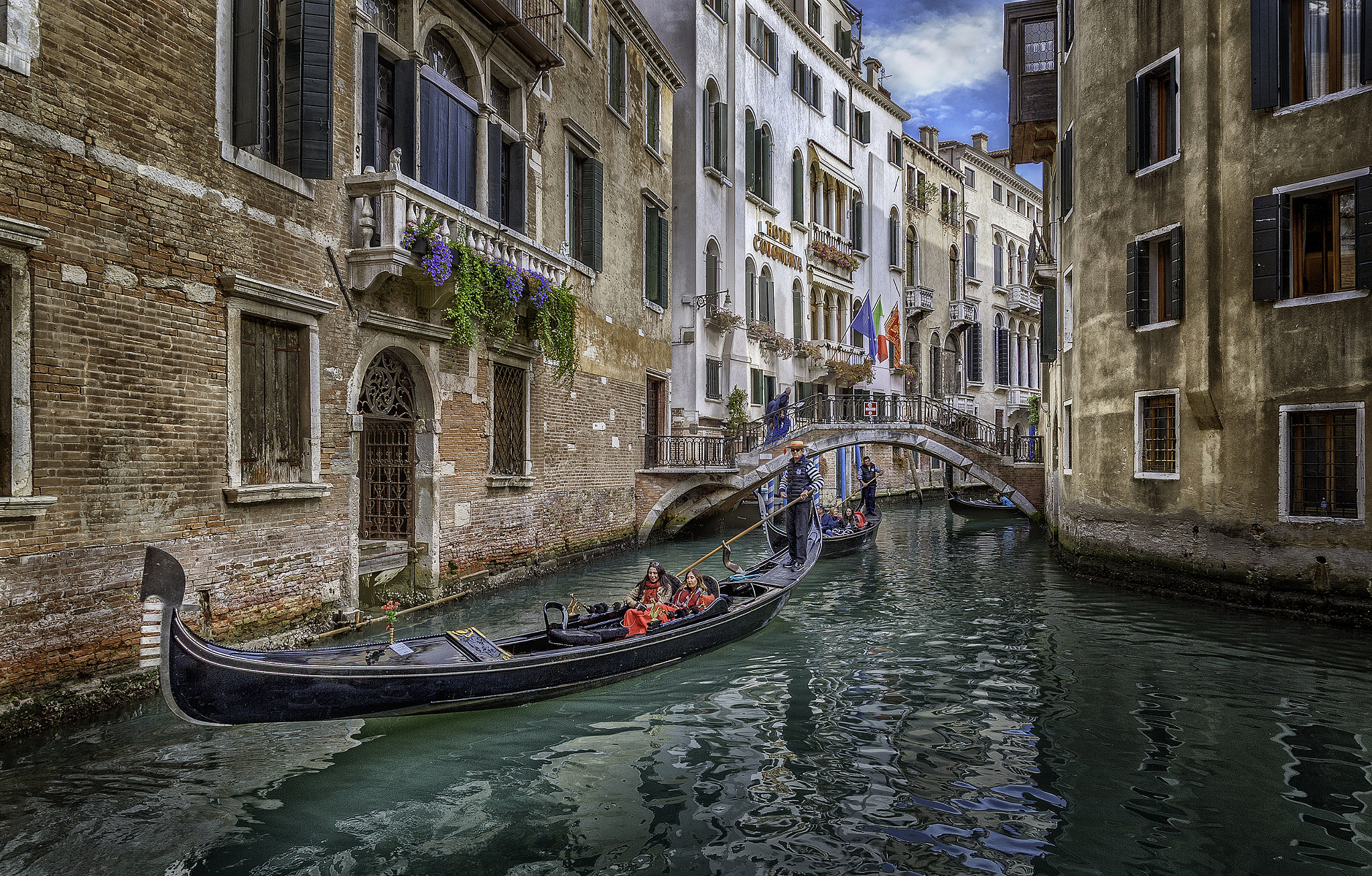 Nikon D700 sample photo. Venice gondola canal photography