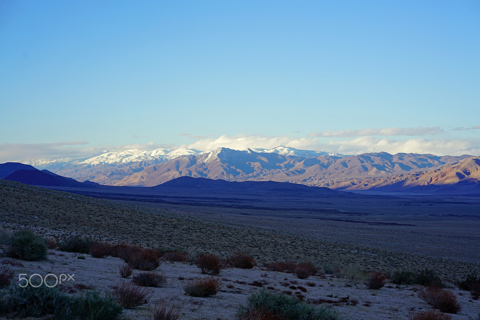 Sony a7R II sample photo. White mountains from sierra nevada at sundown photography